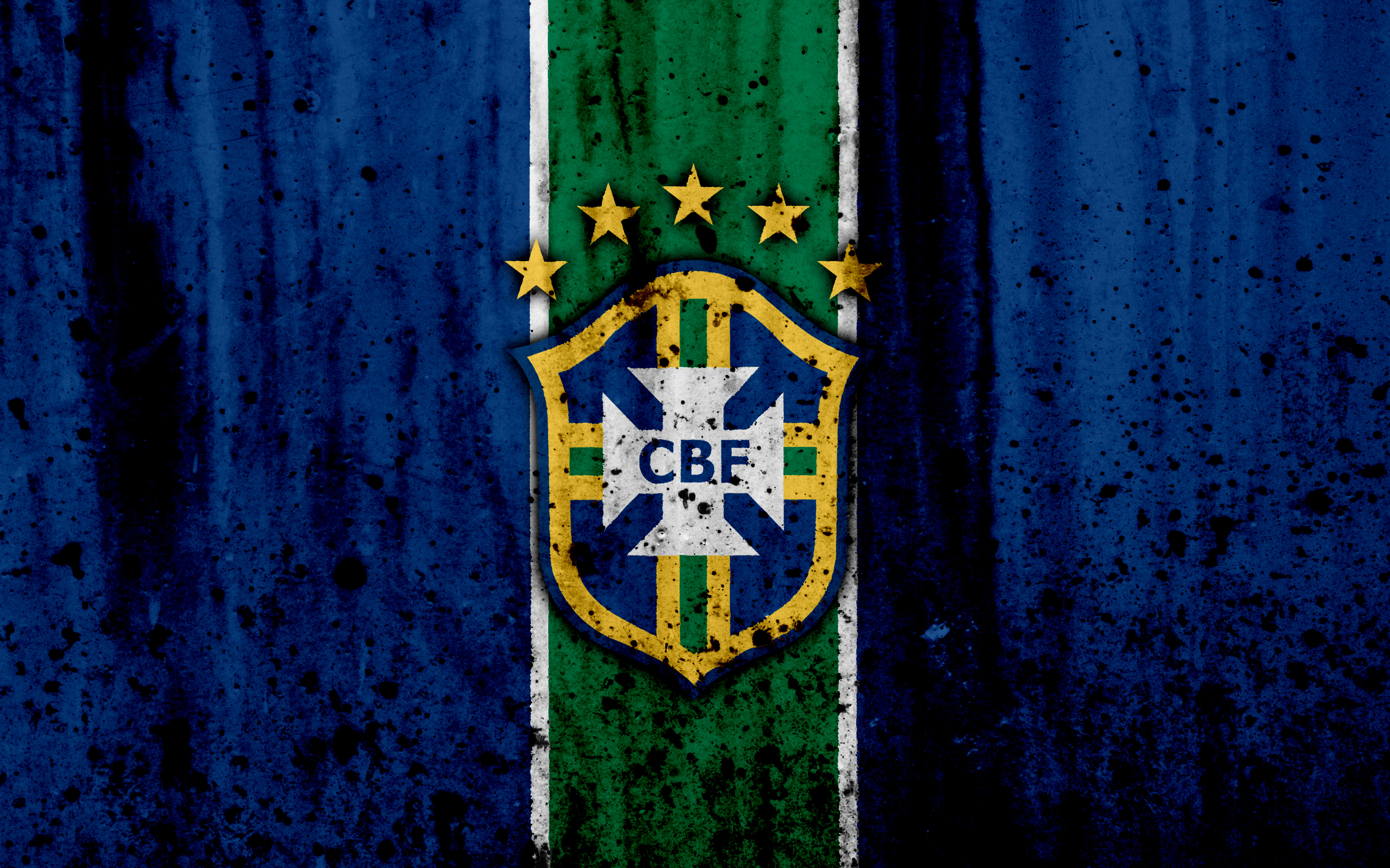 451319 Hintergrundbild herunterladen sport, brasilianische fußballnationalmannschaft, brasilien, emblem, logo, fußball - Bildschirmschoner und Bilder kostenlos