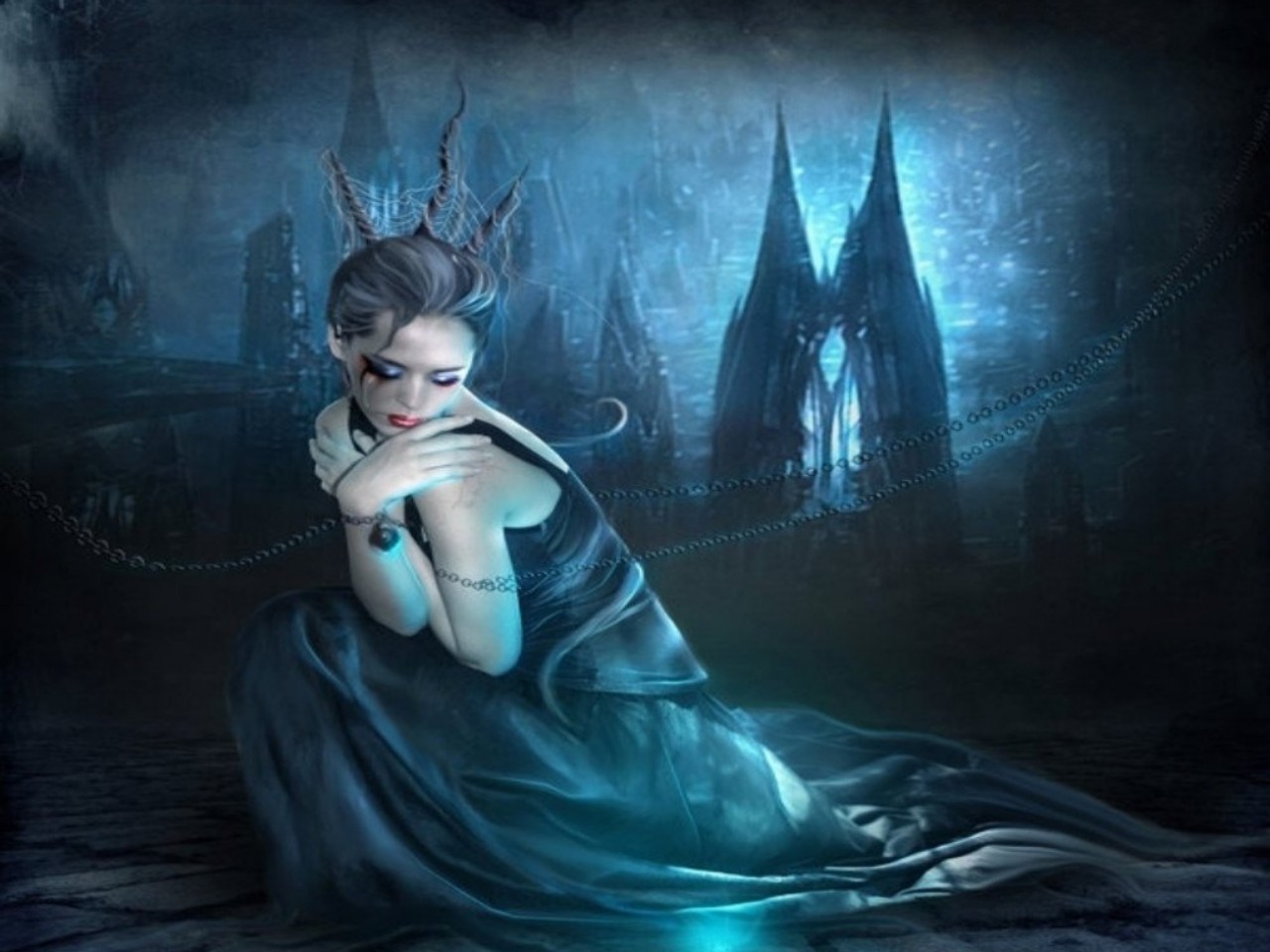 Free download wallpaper Fantasy, Gothic, Women on your PC desktop