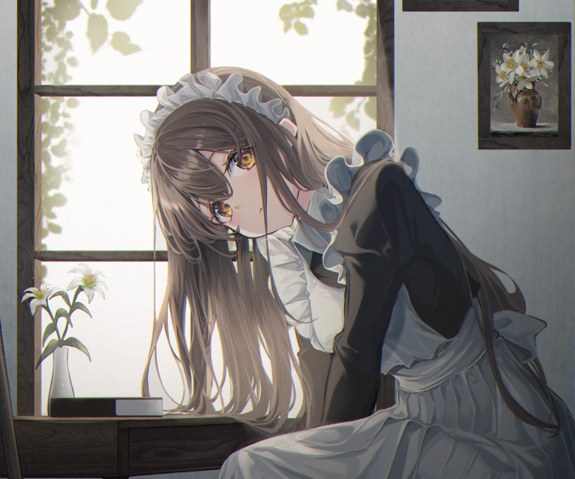 Free download wallpaper Anime, Girl, Maid on your PC desktop