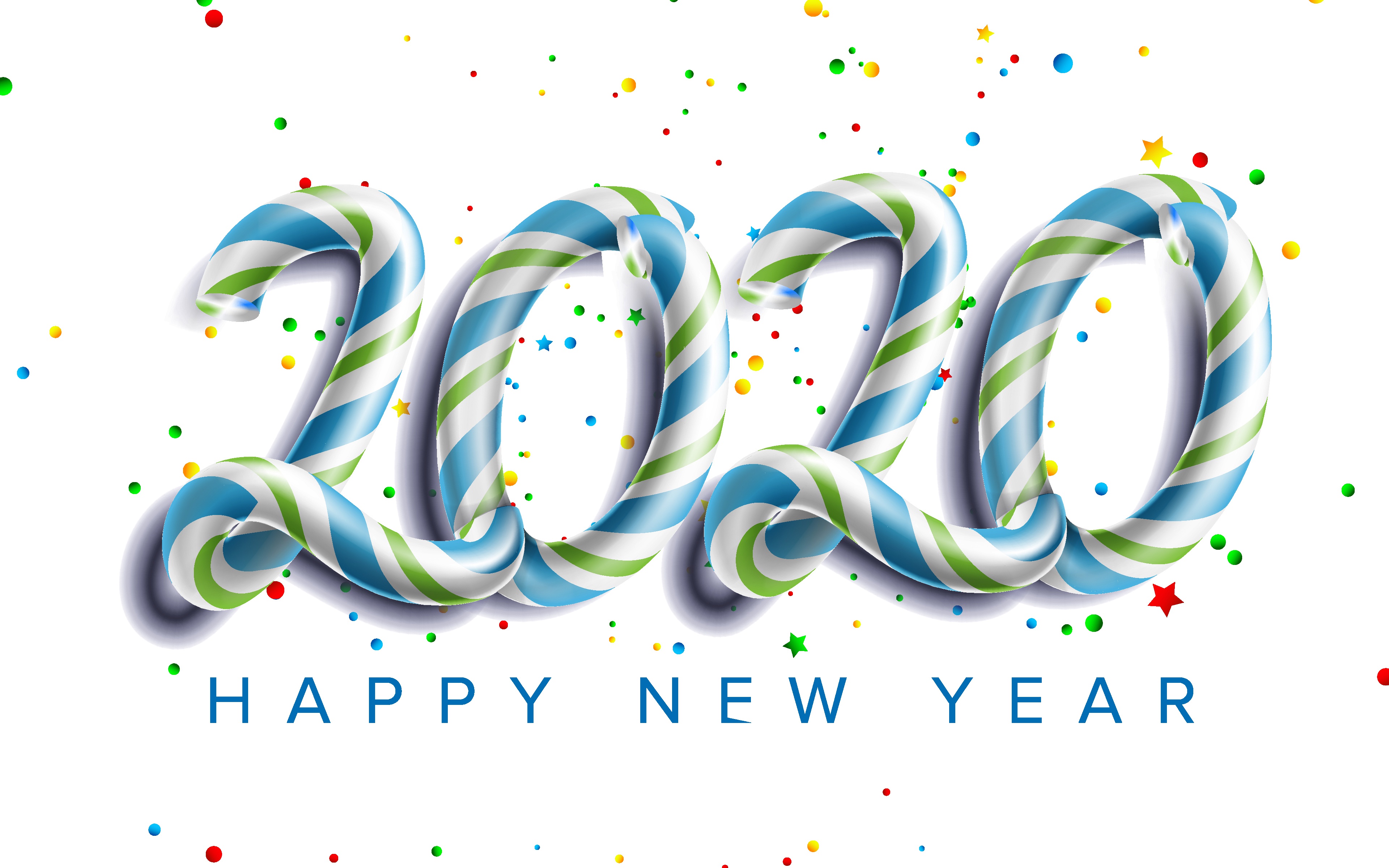 無料モバイル壁紙新年, ホリデー, あけましておめでとう, 2020年新年をダウンロードします。