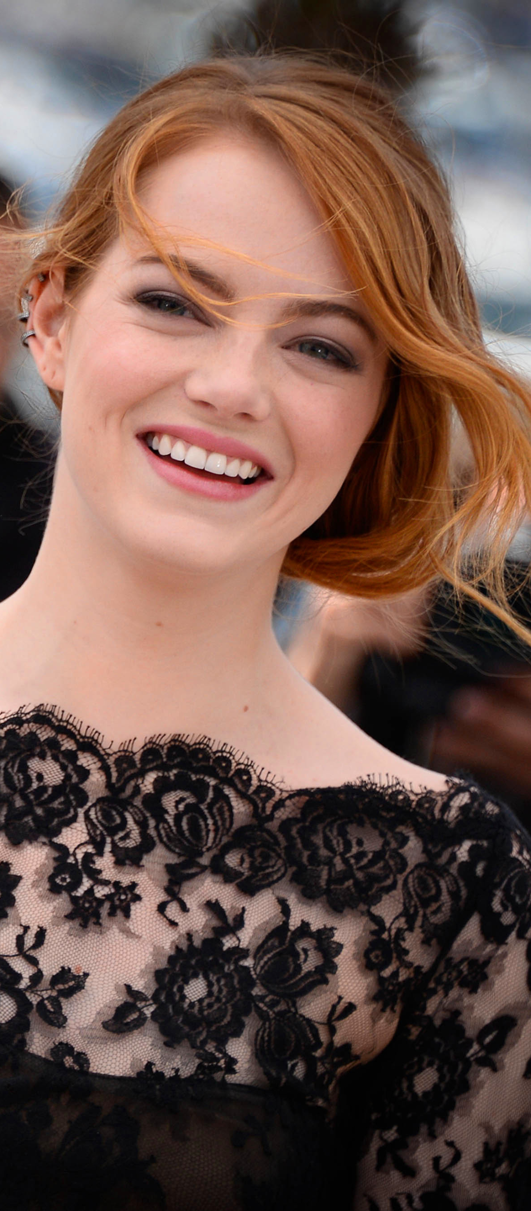 Download mobile wallpaper Emma Stone, Smile, Redhead, American, Celebrity, Actress for free.