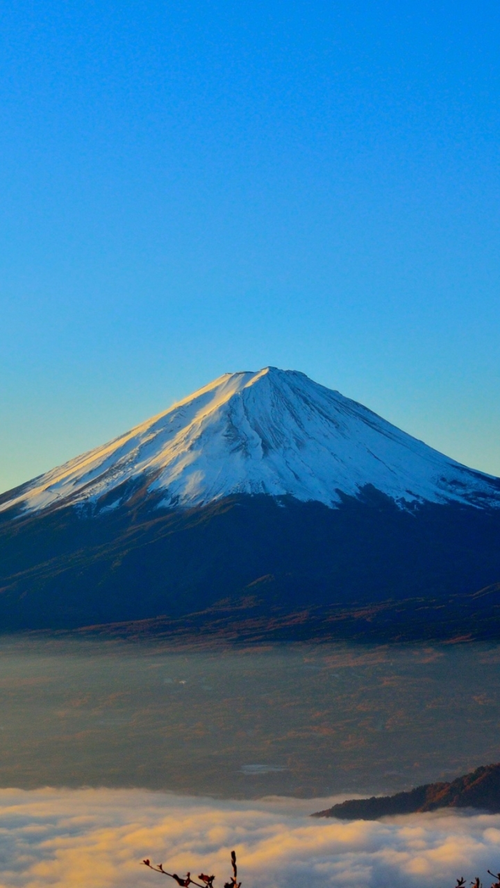 Handy-Wallpaper Berg, Gipfel, Gebirge, Japan, Wolke, Vulkan, Himmel, Fujisan, Vulkane, Erde/natur kostenlos herunterladen.