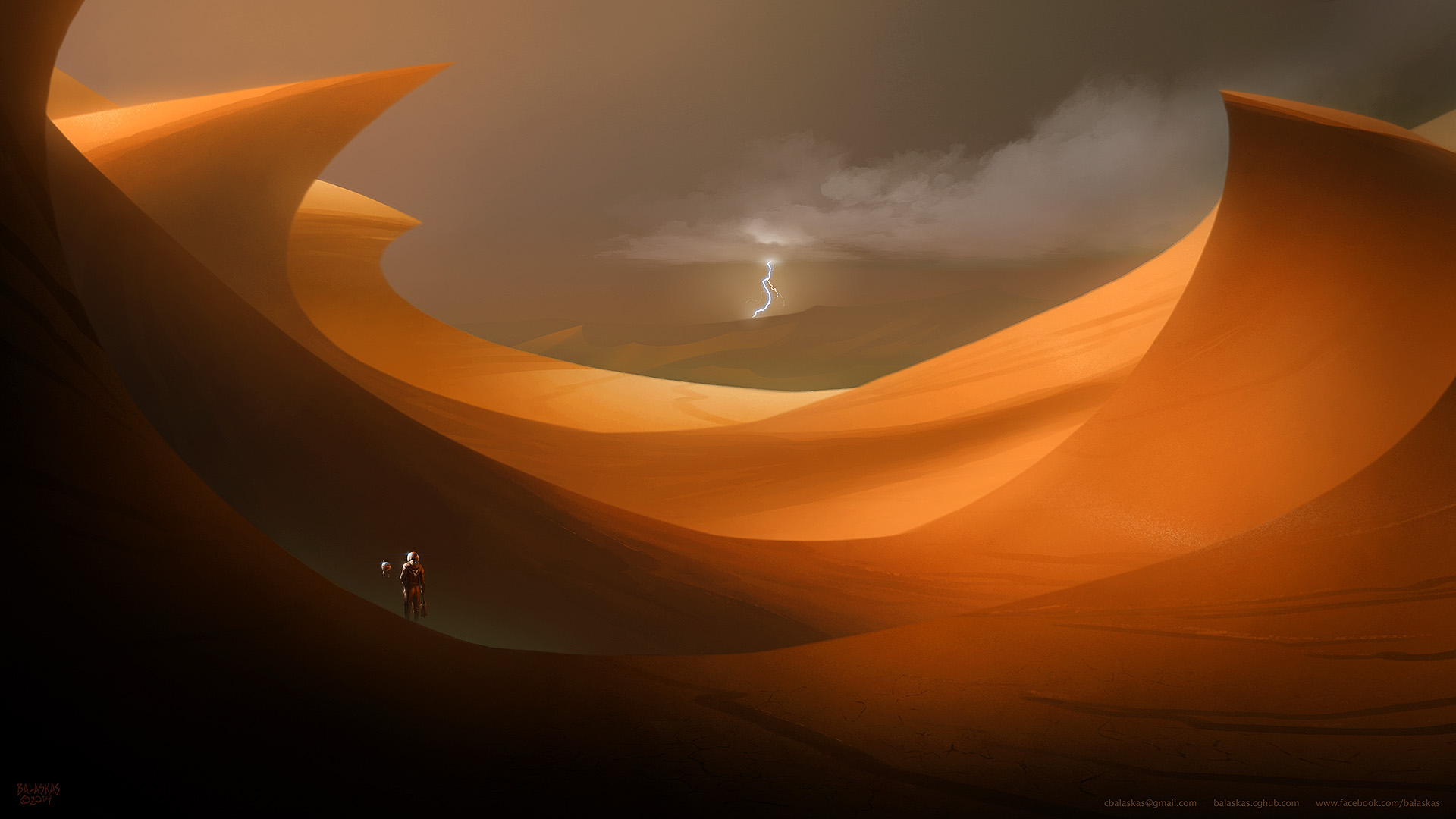 Free download wallpaper Landscape, Sci Fi on your PC desktop