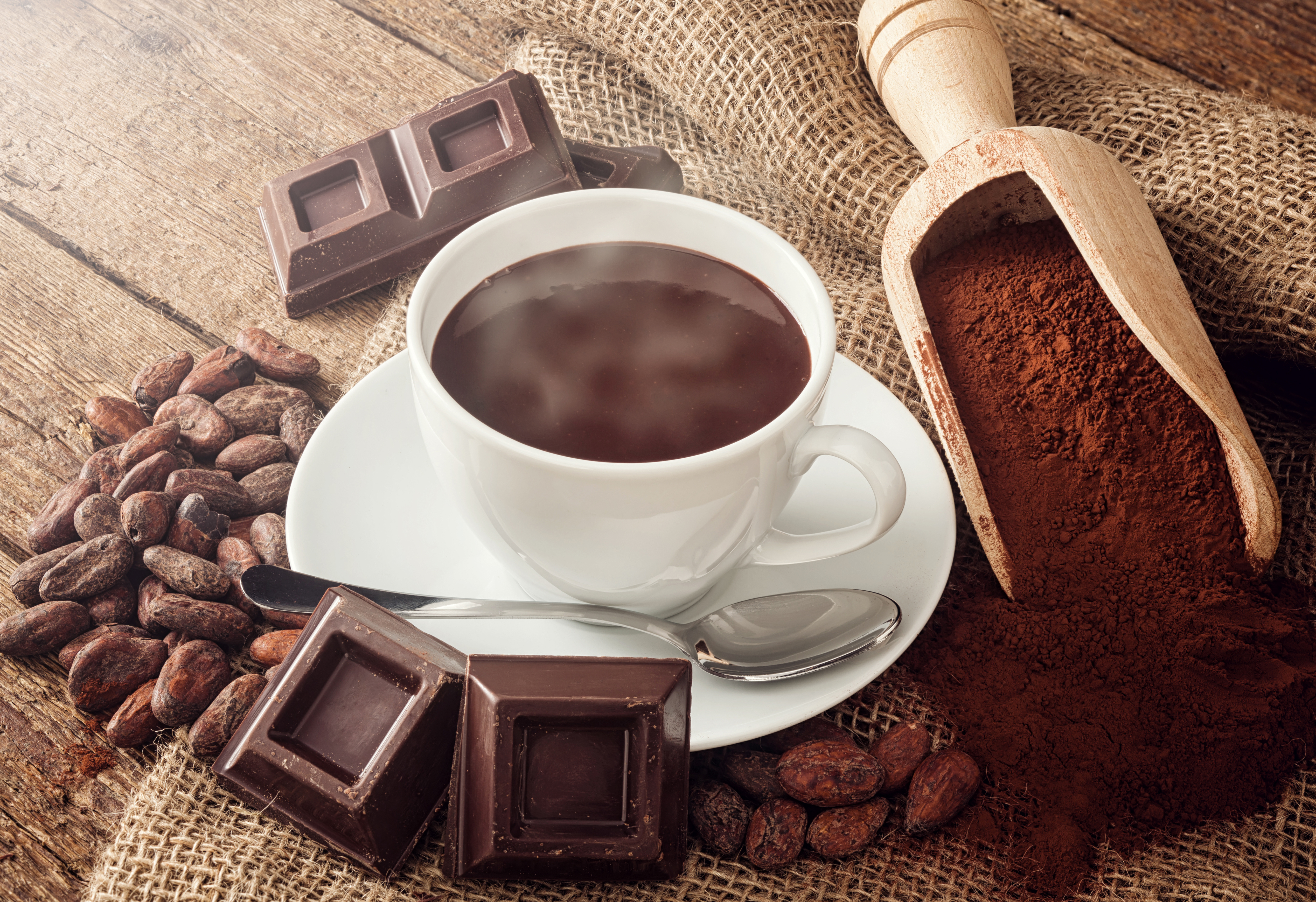Laden Sie das Schokolade, Tasse, Kaffeebohnen, Nahrungsmittel, Kaffee-Bild kostenlos auf Ihren PC-Desktop herunter
