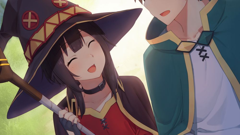 Kazuma and Megumin from Konosuba - desktop wallpaper