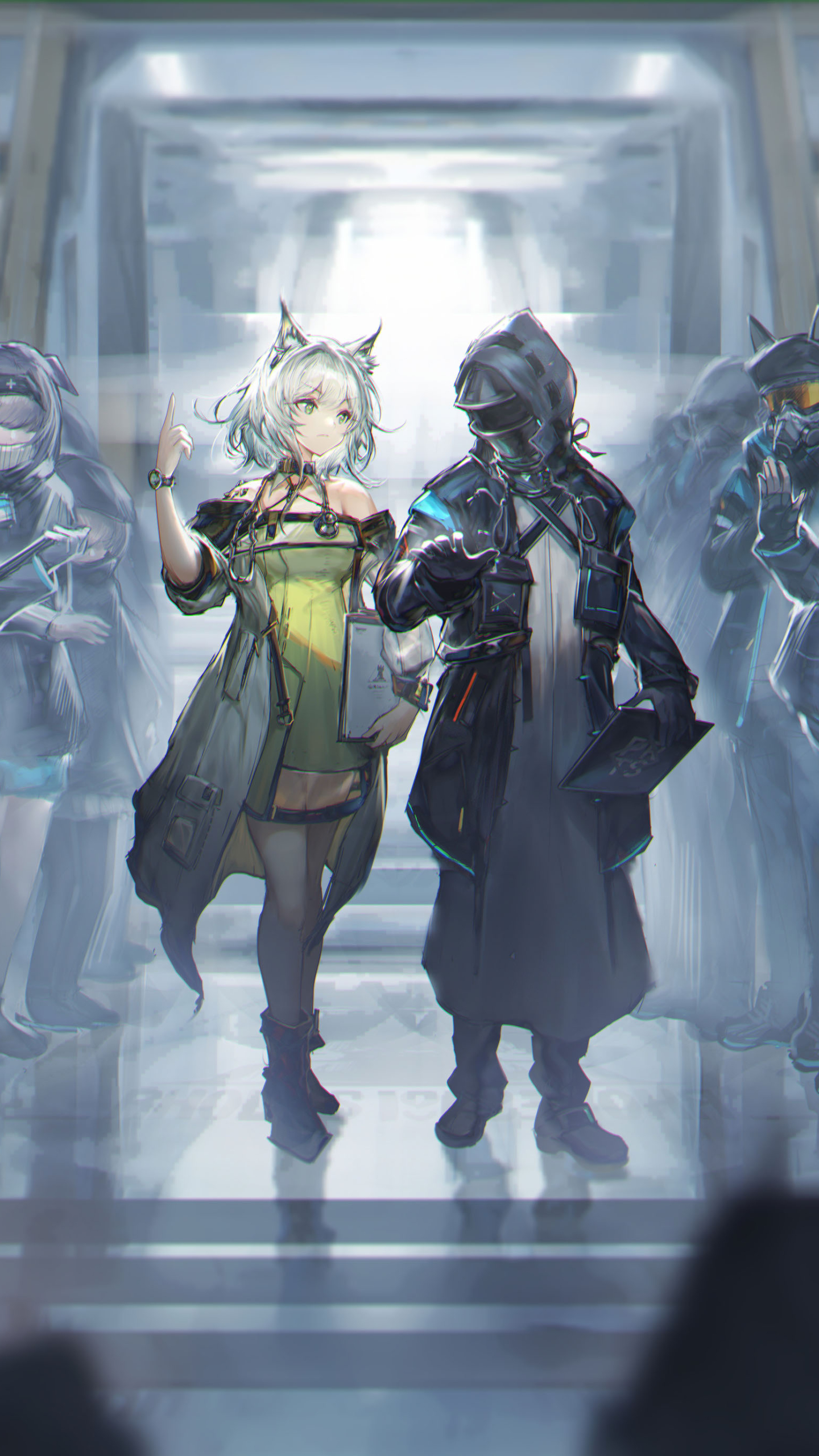 Download mobile wallpaper Video Game, Arknights, Kal'tsit (Arknights), Doctor (Arknights) for free.