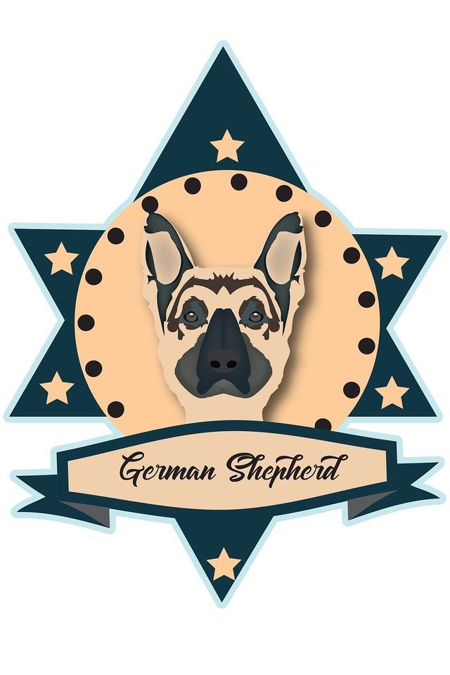 Download mobile wallpaper Dog, Animal, Artistic, German Shepherd for free.