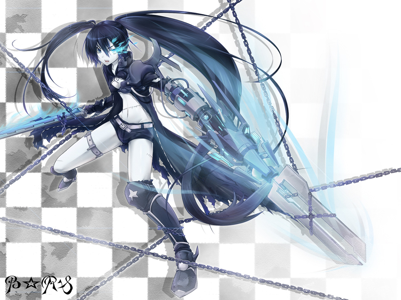 Download mobile wallpaper Anime, Black Rock Shooter for free.