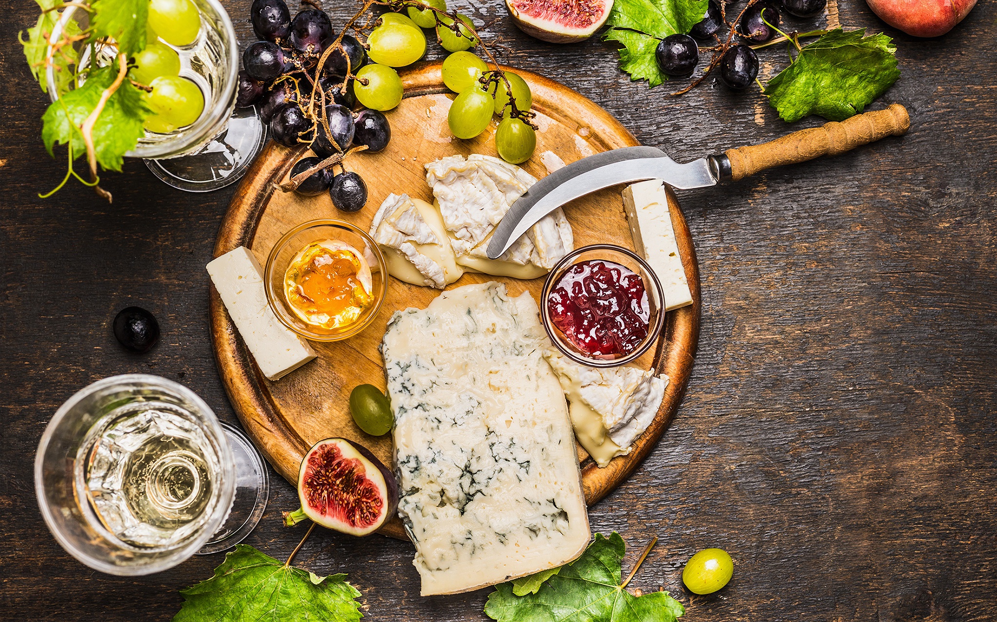 Download mobile wallpaper Food, Cheese, Grapes, Still Life for free.