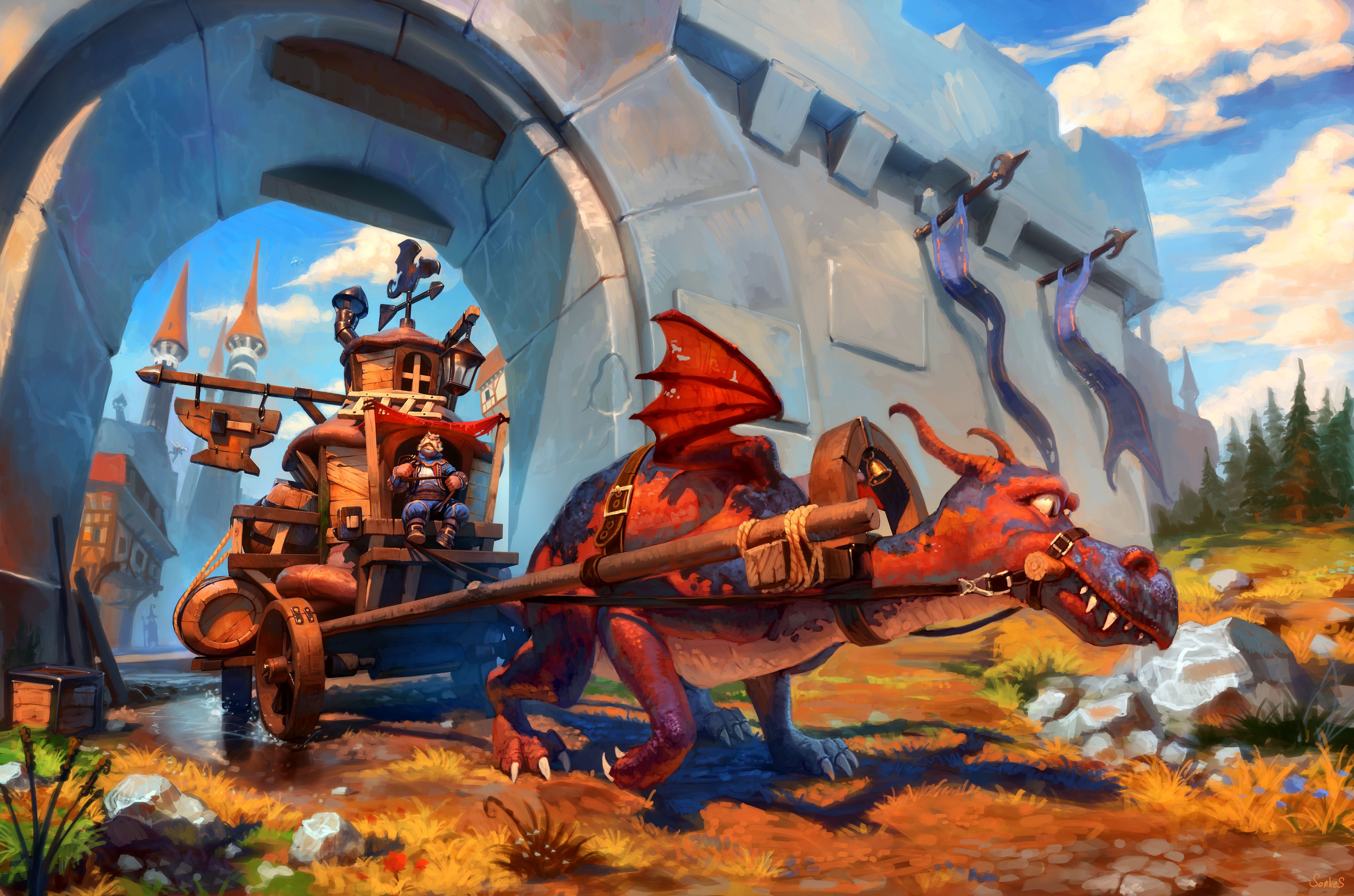 Free download wallpaper Fantasy, Dragon, Adventure on your PC desktop