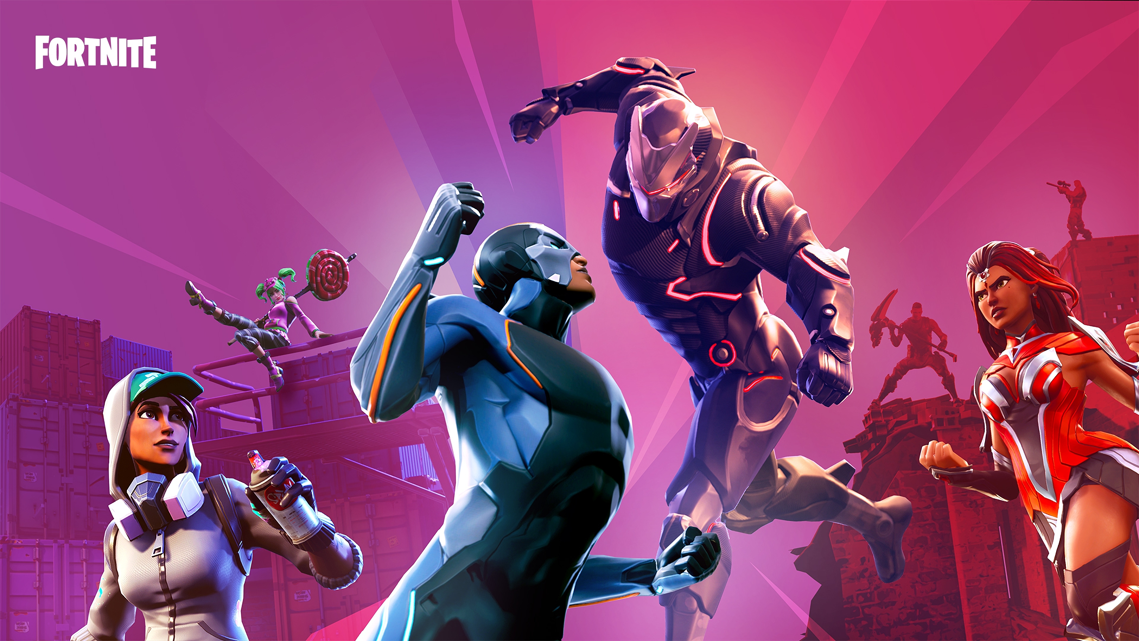 Handy-Wallpaper Computerspiele, Fortnite kostenlos herunterladen.