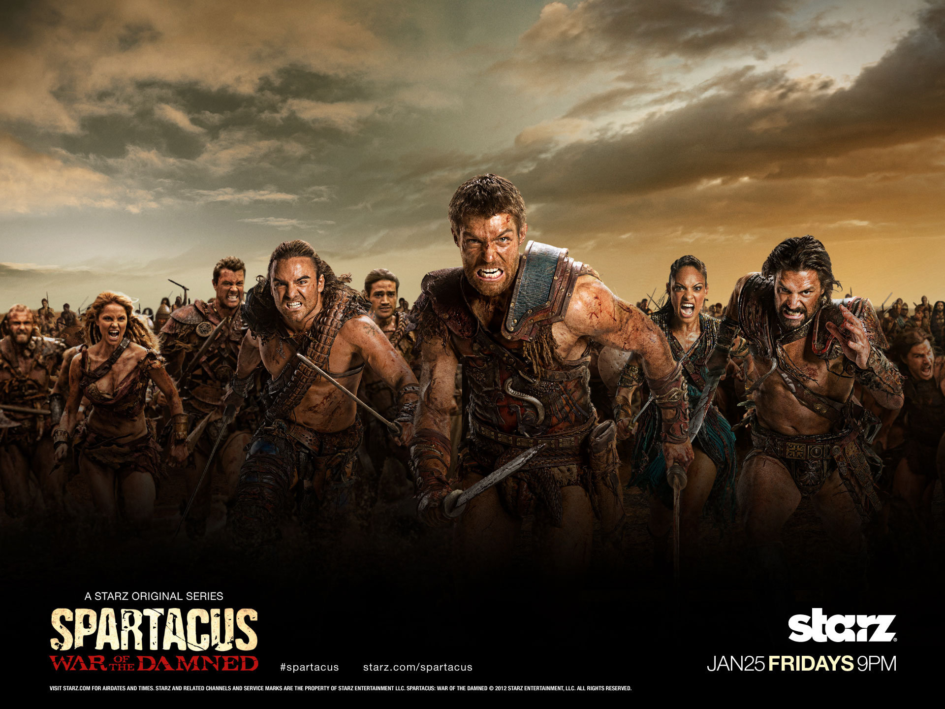 589159 Hintergrundbild herunterladen fernsehserien, spartacus: war of the damned - Bildschirmschoner und Bilder kostenlos