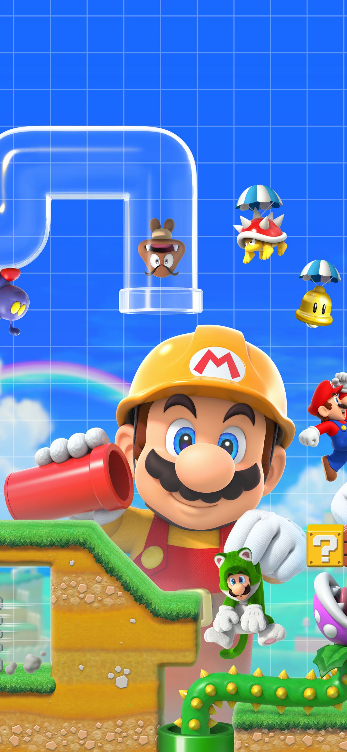 Die besten Super Mario Maker 2-Hintergründe für den Telefonbildschirm