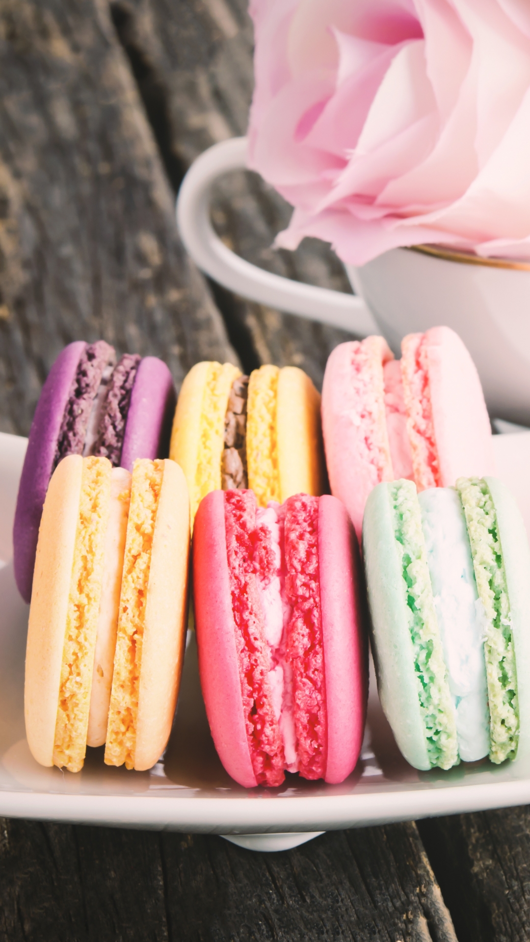 Download mobile wallpaper Food, Macaron for free.