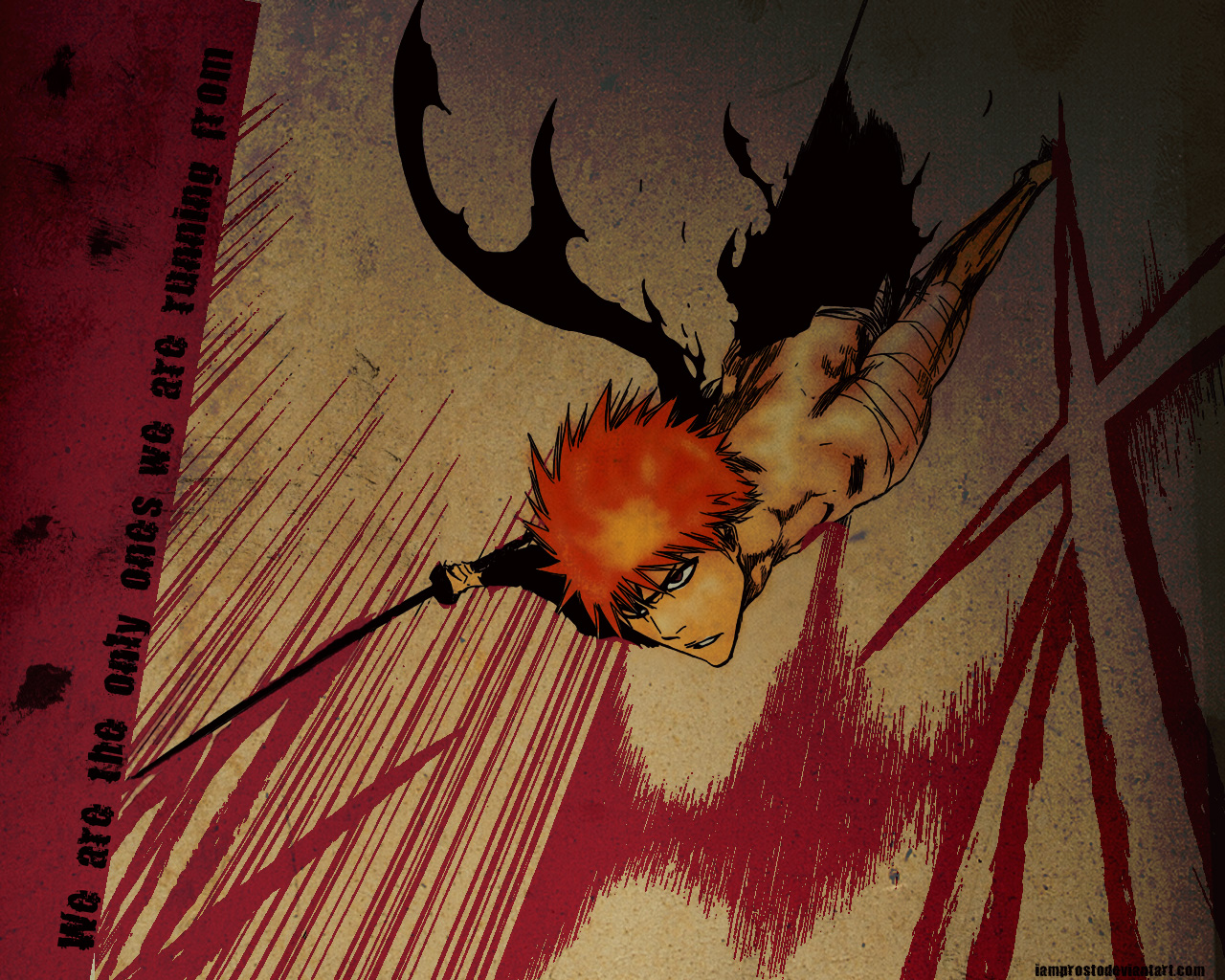 Handy-Wallpaper Bleach, Ichigo Kurosaki, Animes kostenlos herunterladen.