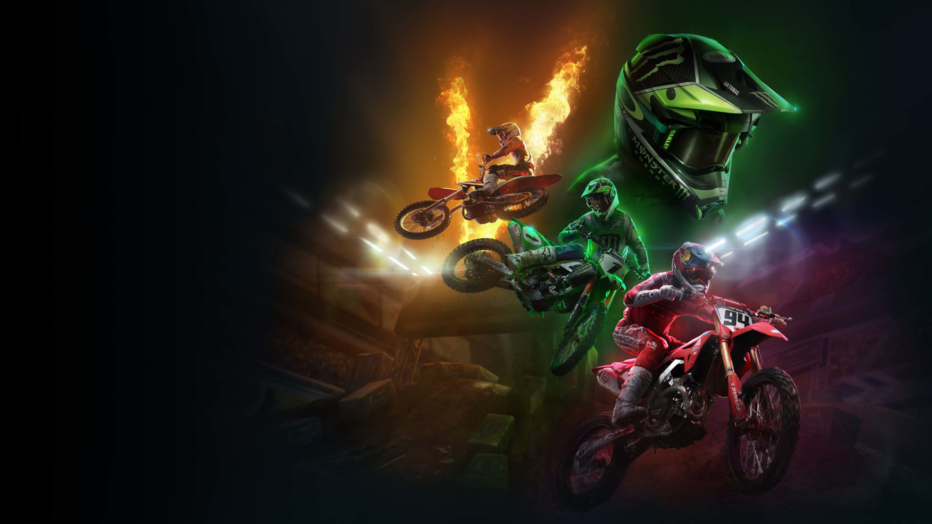 Laden Sie Monster Energy Supercross Das Offizielle Videospiel 5 HD-Desktop-Hintergründe herunter