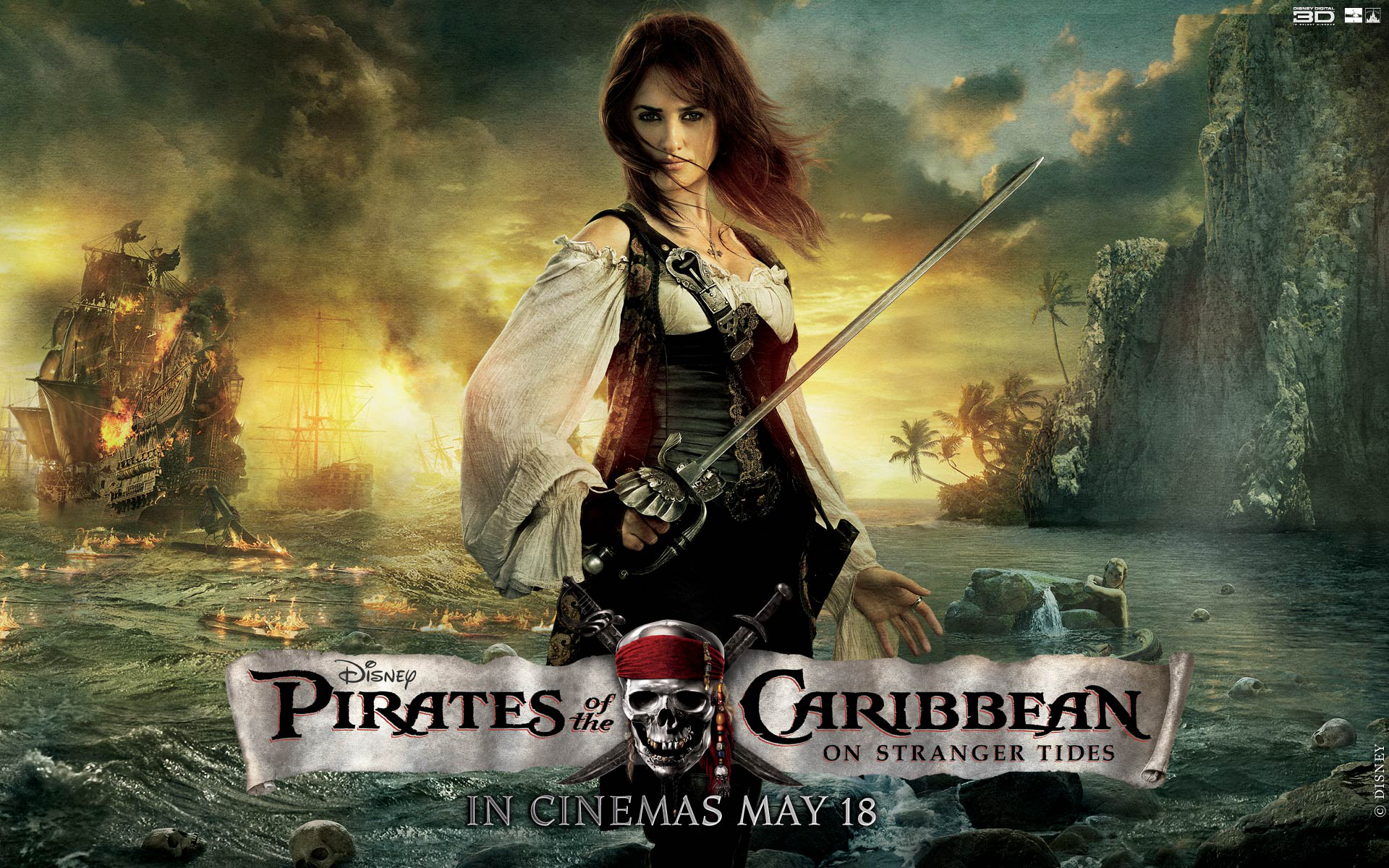 366059 скачать картинку пираты карибского моря: на странных берегах, кино, анжелика тич, пенелопа крус, пираты карибского моря - обои и заставки бесплатно