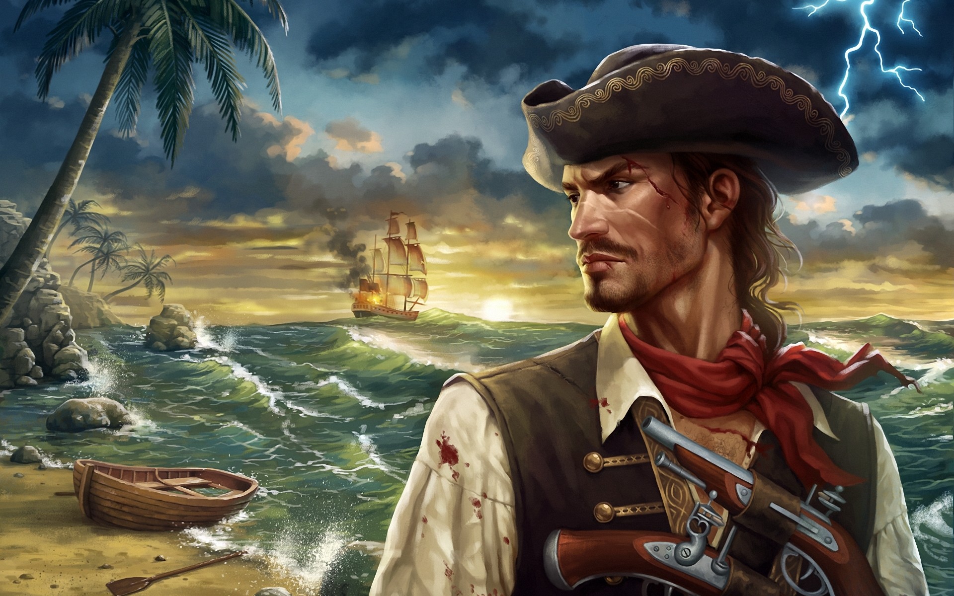 無料モバイル壁紙海賊, ファンタジーをダウンロードします。