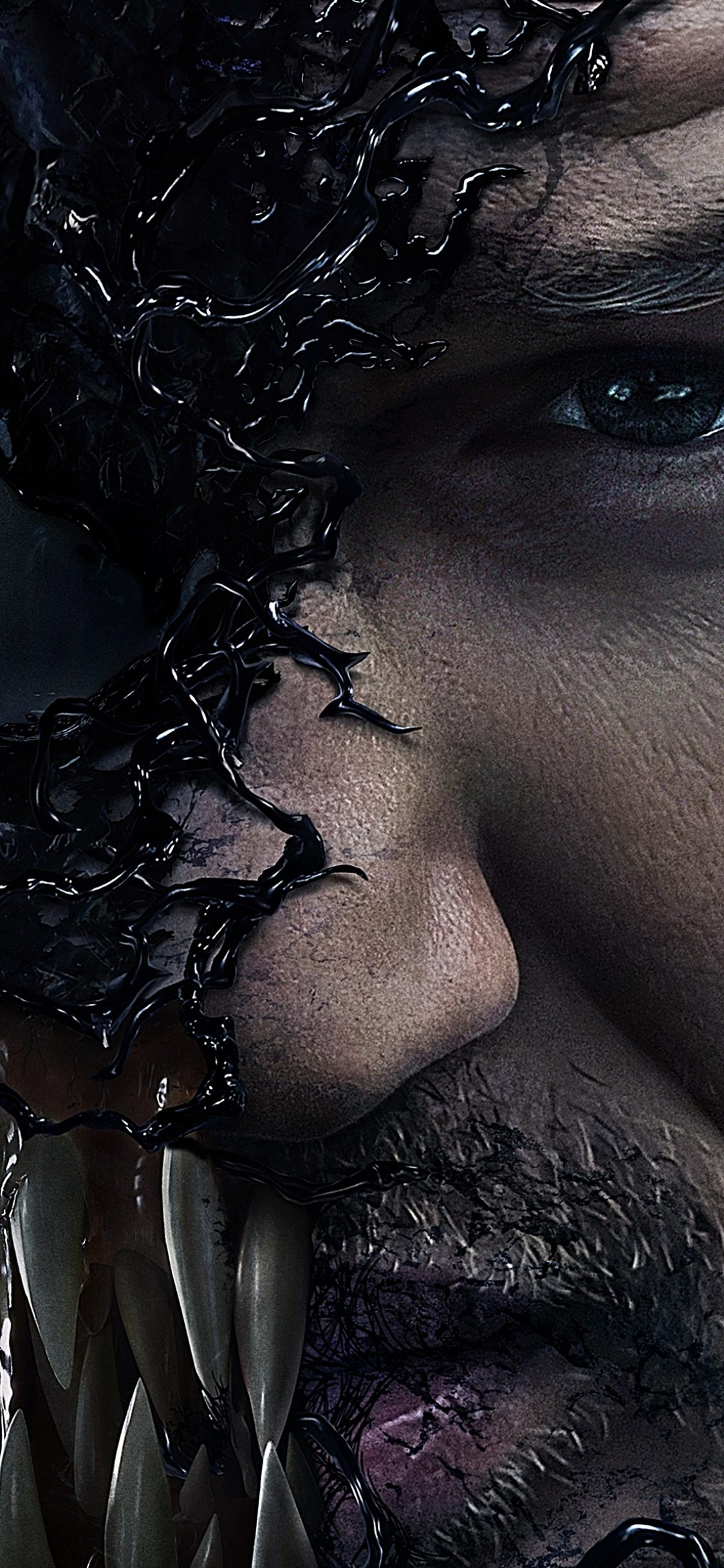 Download mobile wallpaper Tom Hardy, Face, Venom, Movie for free.