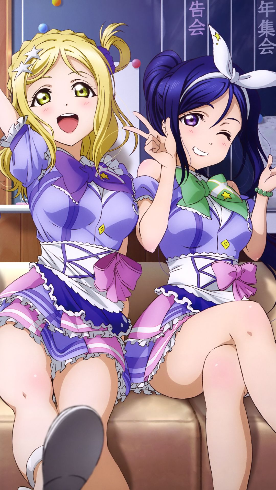 Téléchargez des papiers peints mobile Animé, Amour En Direct !, Love Live! Sunshine!!, Mari Ohara, Kanan Matsuura gratuitement.