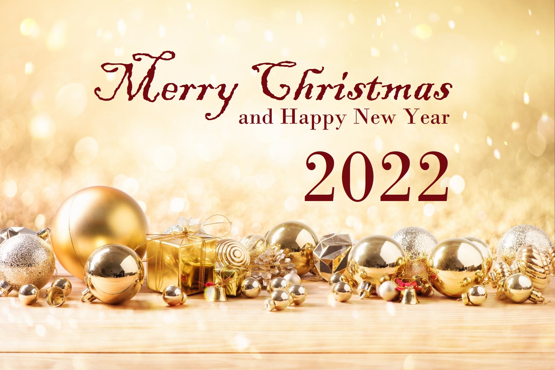 Download mobile wallpaper Holiday, Christmas Ornaments, Merry Christmas, Happy New Year, New Year 2022 for free.