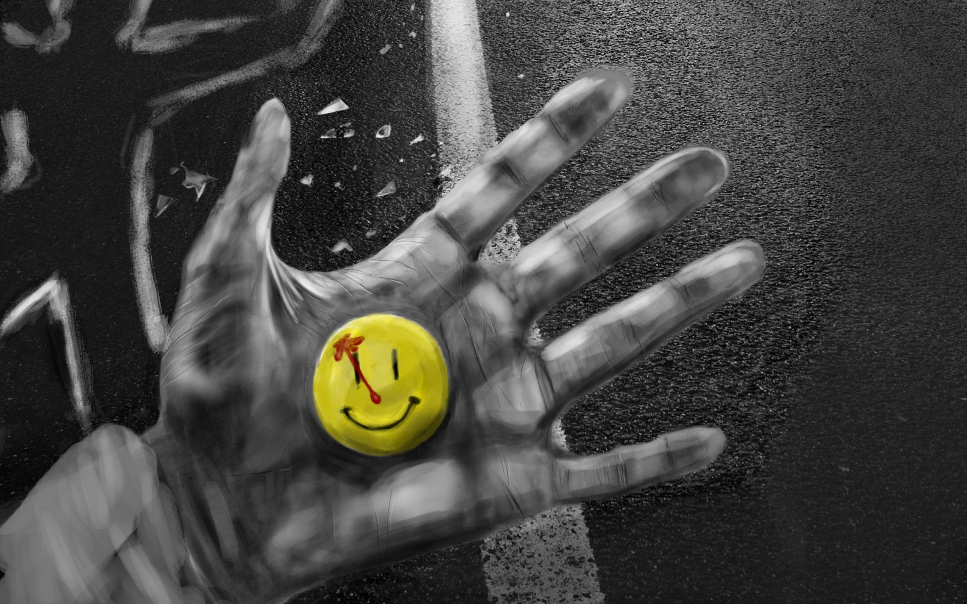 Download mobile wallpaper Smiley, Watchmen, Comics for free.
