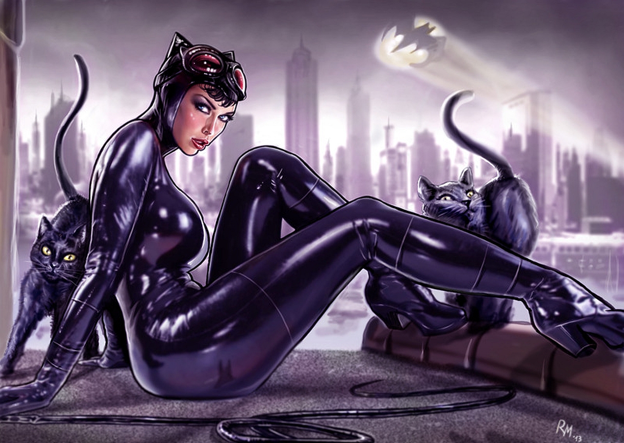 1473272 descargar imagen catwoman, historietas, batiseñal, gato, dc comics, gotham city: fondos de pantalla y protectores de pantalla gratis