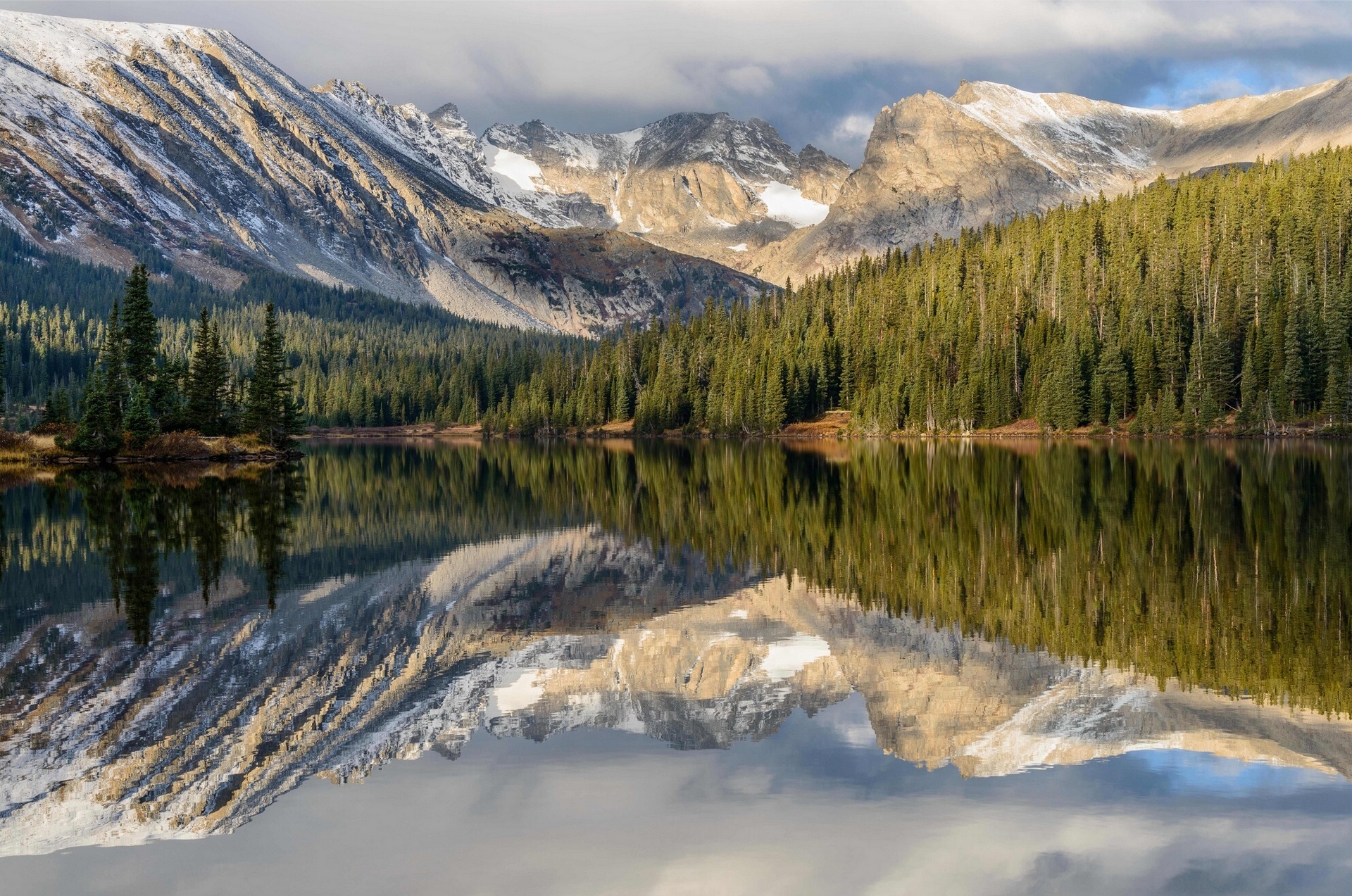 Free download wallpaper Nature, Mountain, Lake, Reflection, Forest, Earth on your PC desktop