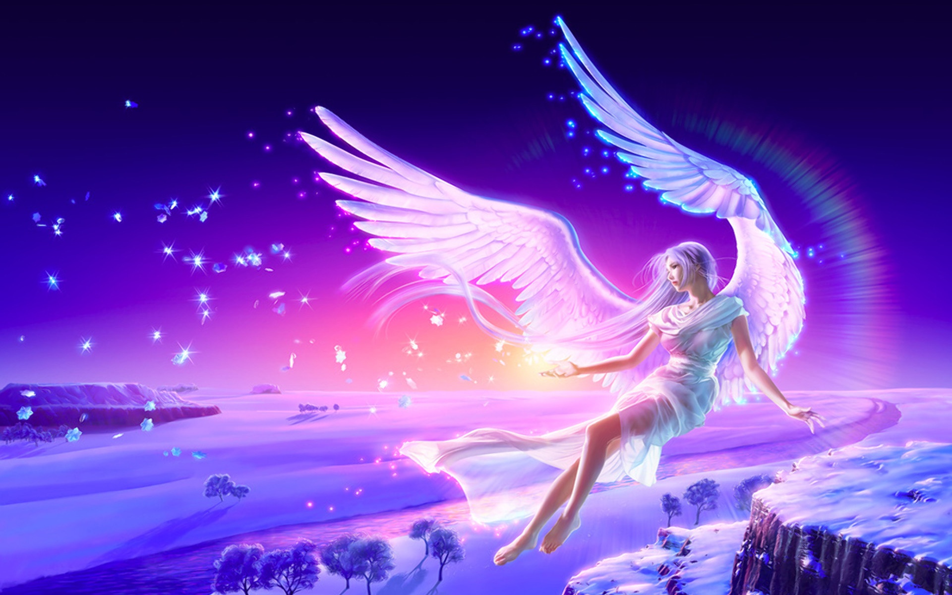 532086 скачать обои ангел, зима, летающий, фэнтези, крылья, длинные волосы, ноги - заставки и картинки бесплатно