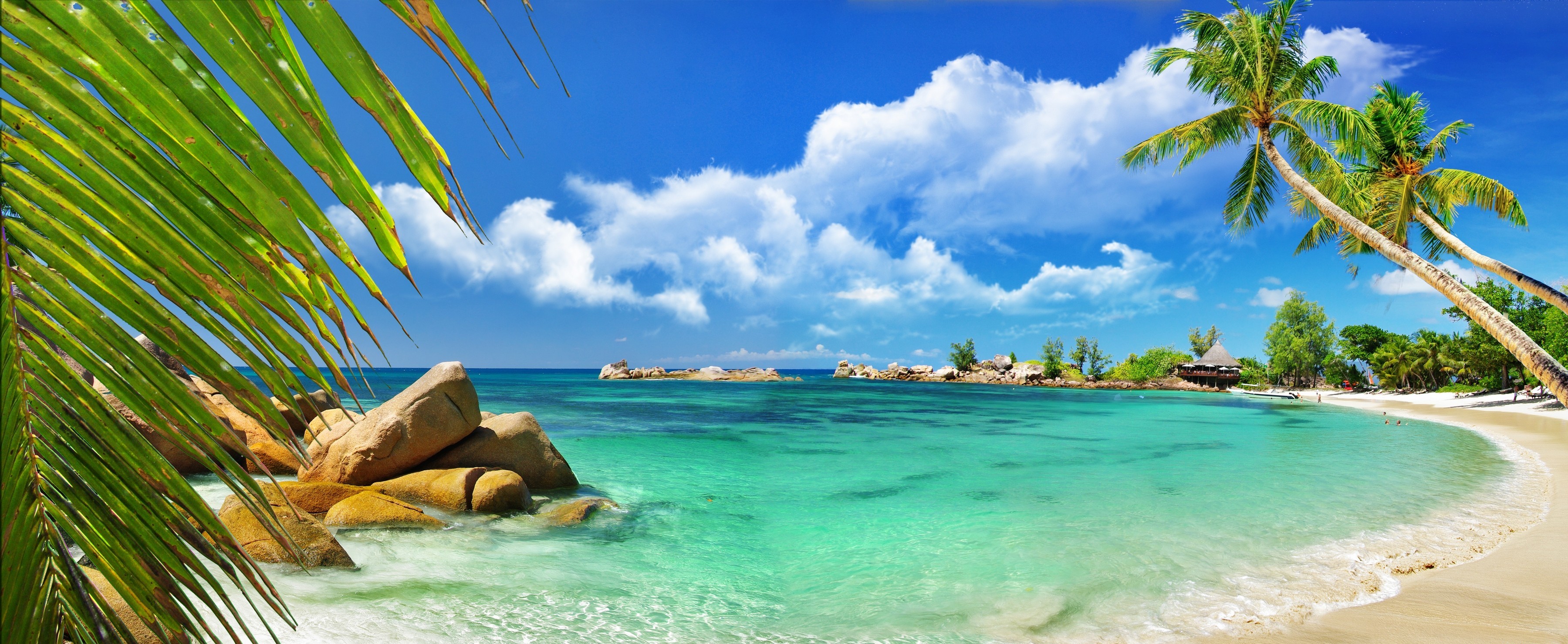 648623 descargar fondo de pantalla tierra/naturaleza, tropico, playa, laguna, seychelles: protectores de pantalla e imágenes gratis