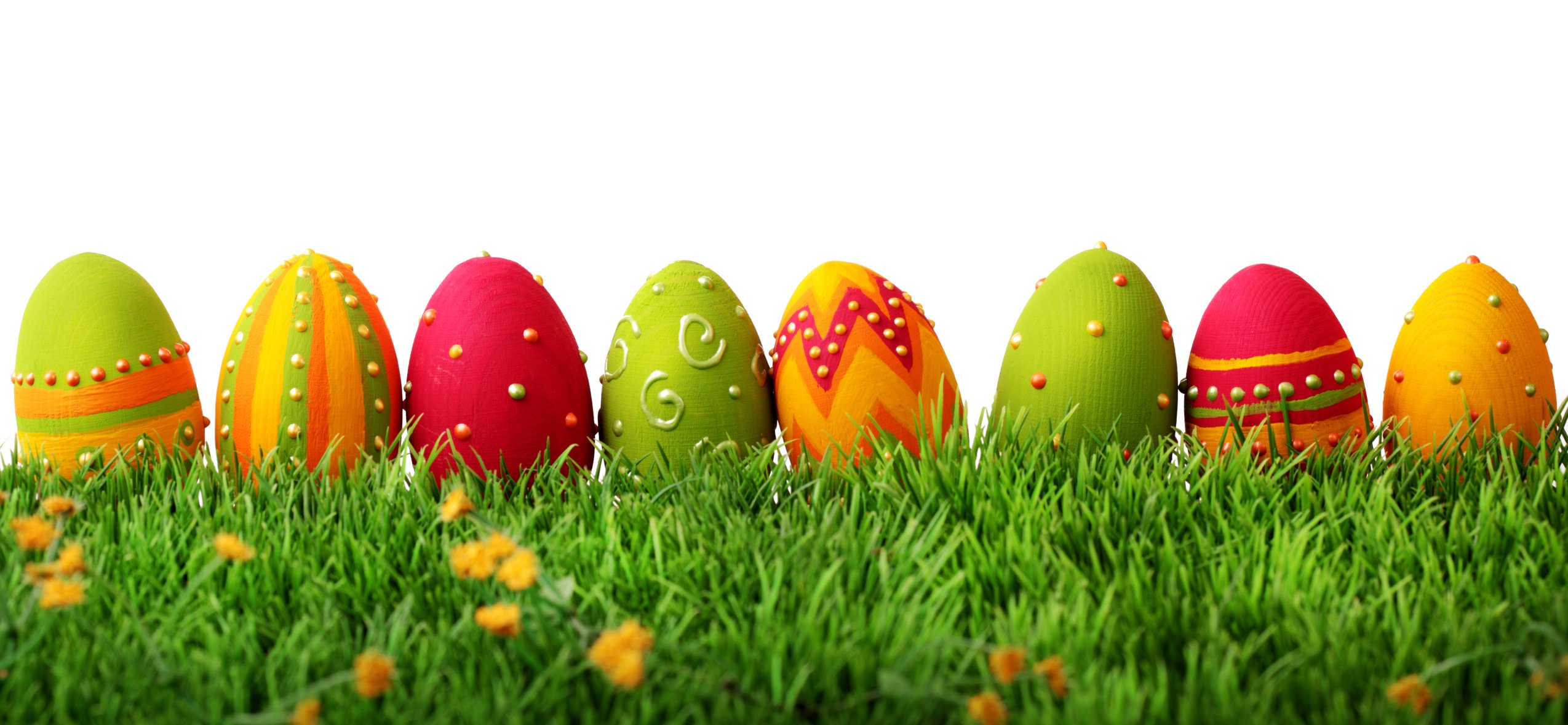 Скачати мобільні шпалери Трава, Великдень, Свято, Барвистий, Пасхальне Яйце безкоштовно.