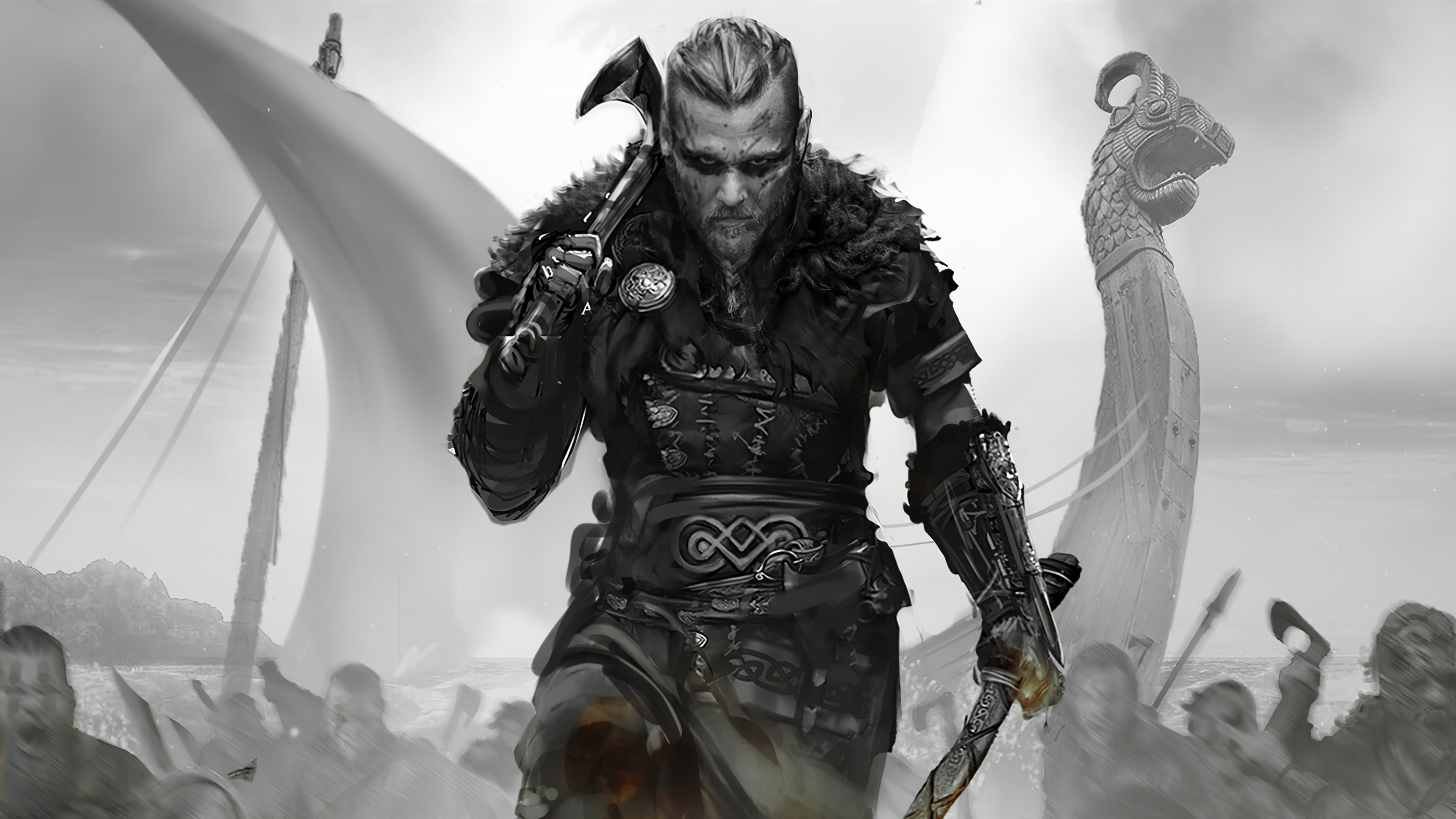 Handy-Wallpaper Krieger, Computerspiele, Assassin's Creed, Überzeugung Eines Attentäters, Vikinger, Assassin's Creed Valhalla kostenlos herunterladen.