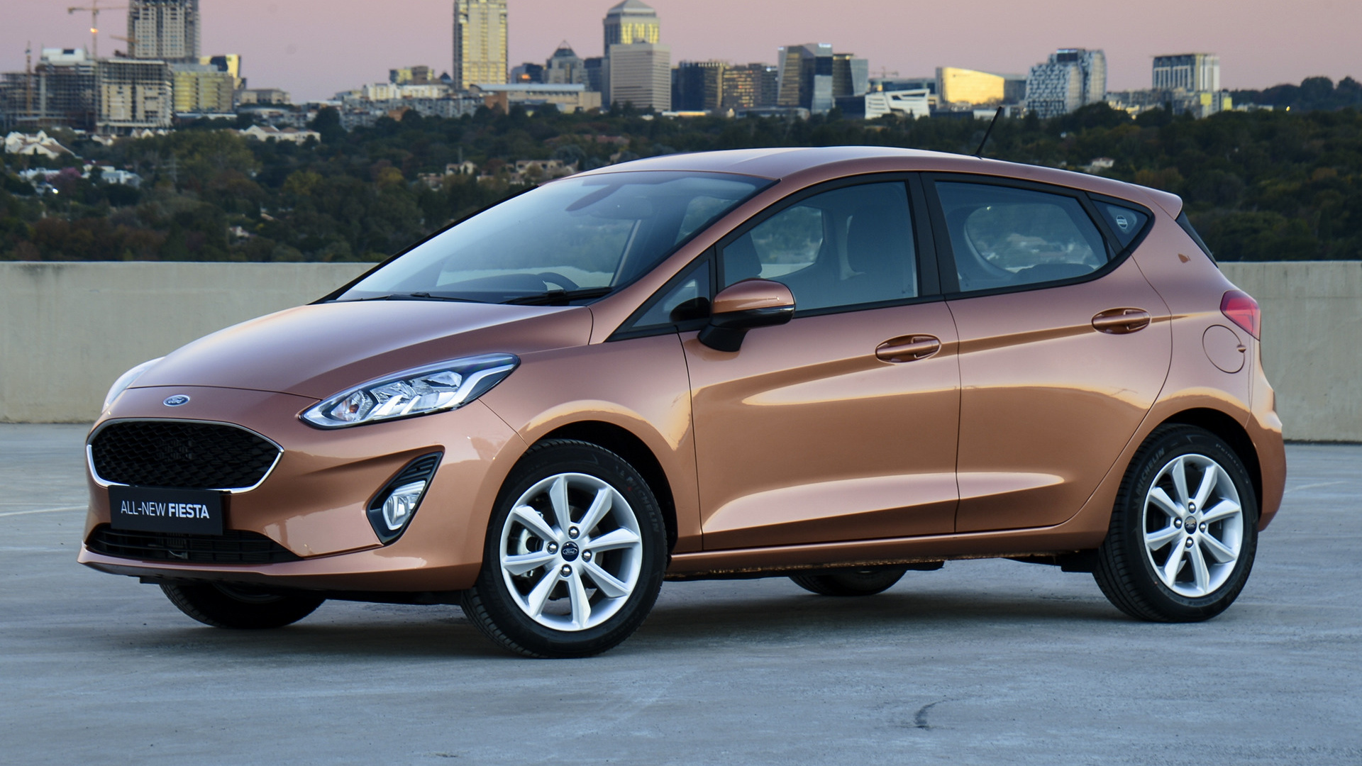 Download mobile wallpaper Ford, Car, Ford Fiesta, Hatchback, Vehicles, Brown Car, Ford Fiesta 5 Door for free.