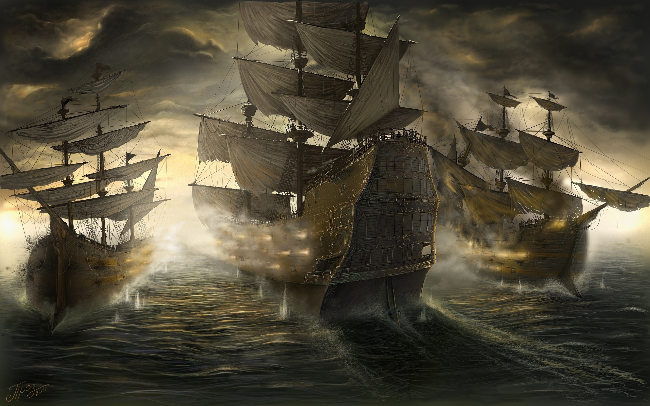 Download mobile wallpaper Fantasy, Ship for free.