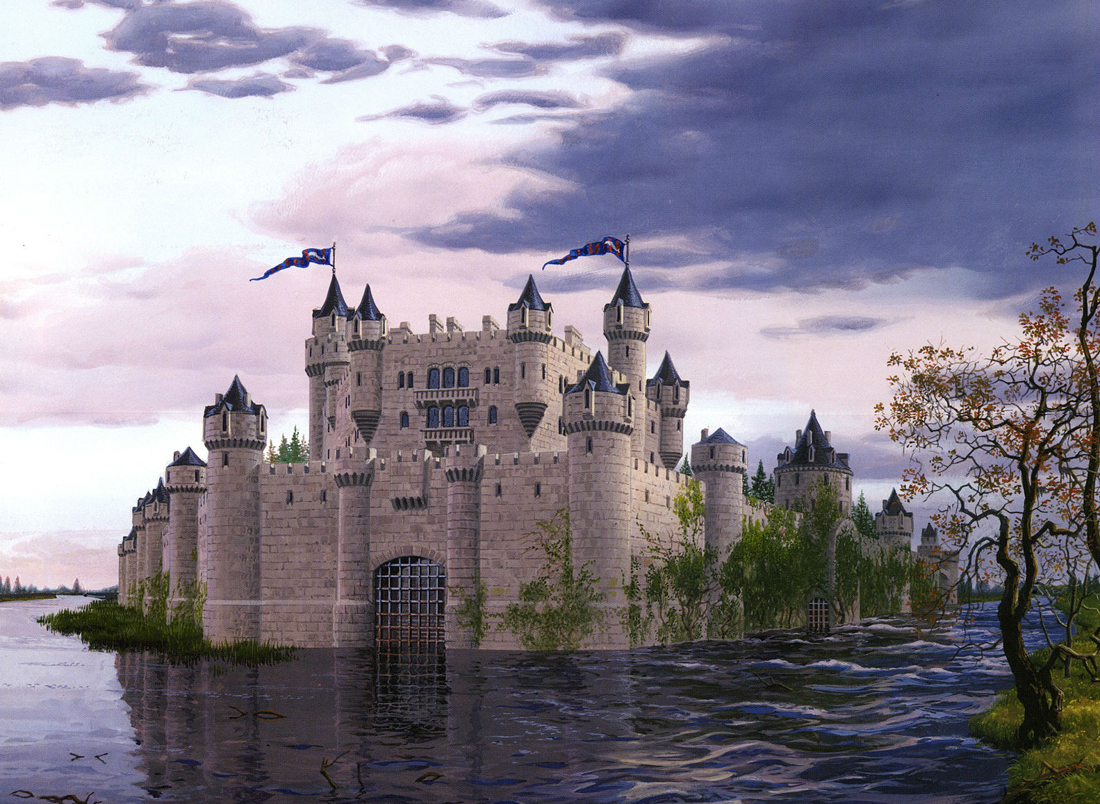 Download mobile wallpaper Riverrun (Game Of Thrones), Fantasy, Castle, Castles for free.