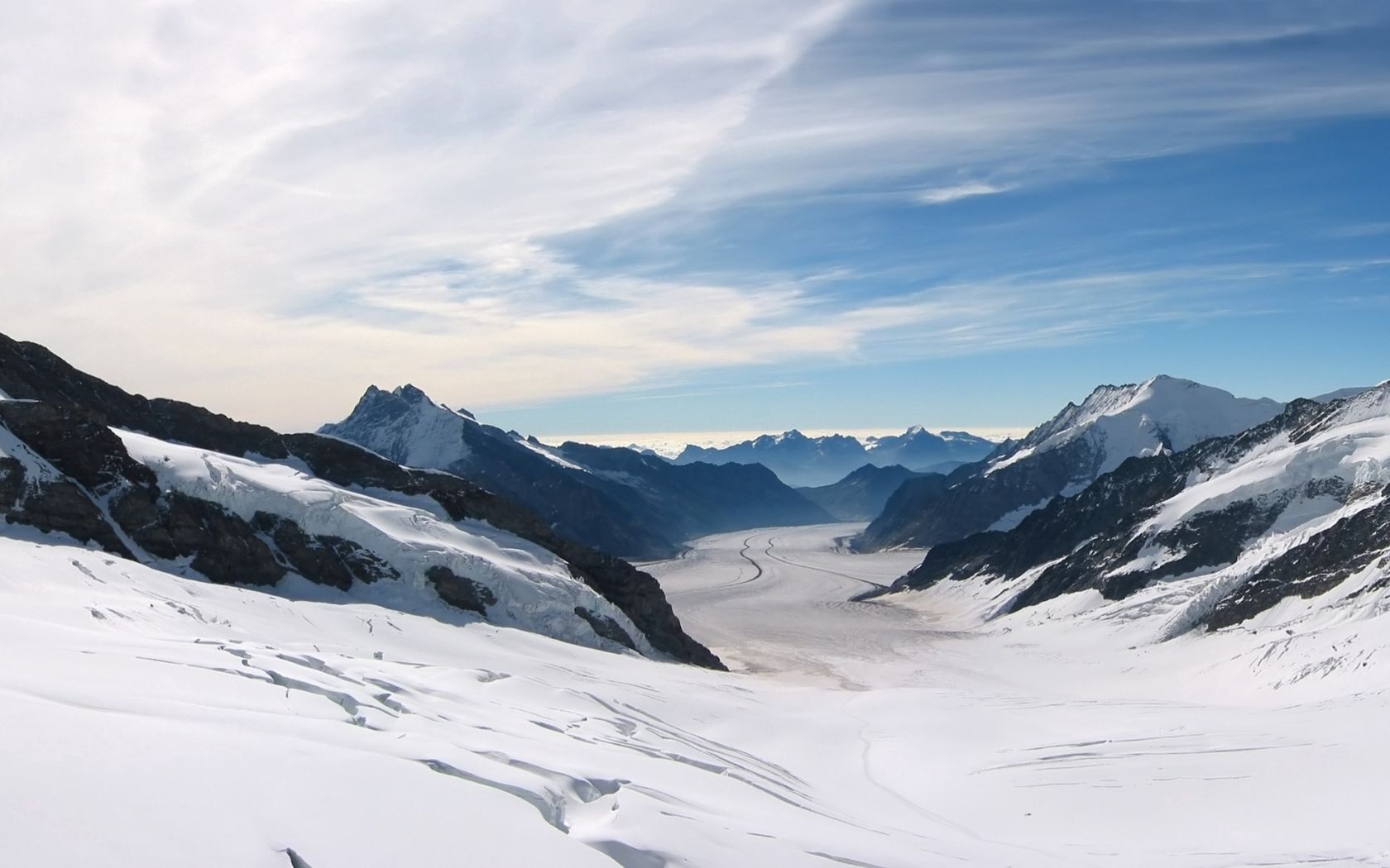 PCデスクトップに自然, 山脈, 雪, サニー, 晴れた, 風景画像を無料でダウンロード
