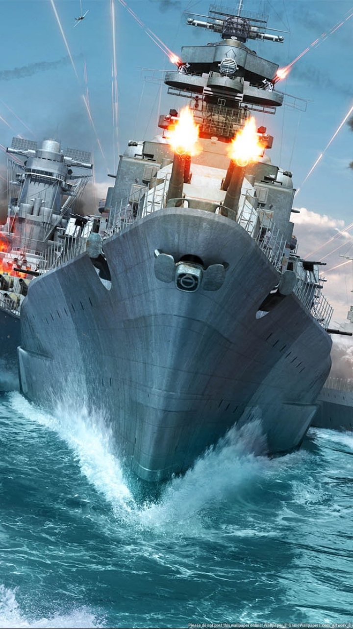 Скачати мобільні шпалери Світ Військових Кораблів, Військові Кораблі, Відеогра безкоштовно.