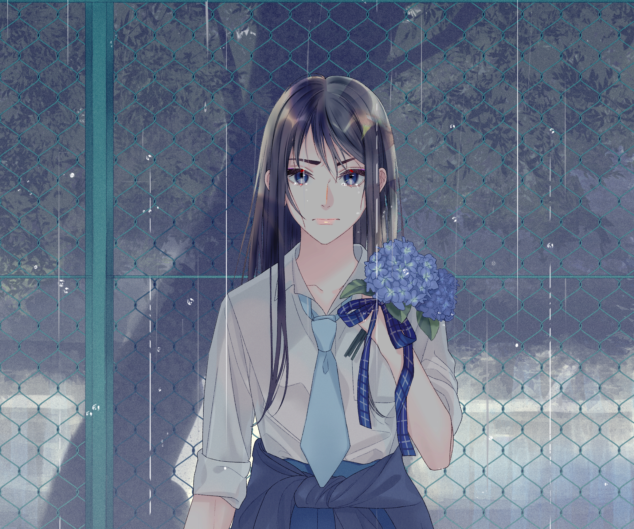 Download mobile wallpaper Anime, Girl, School Uniform for free.