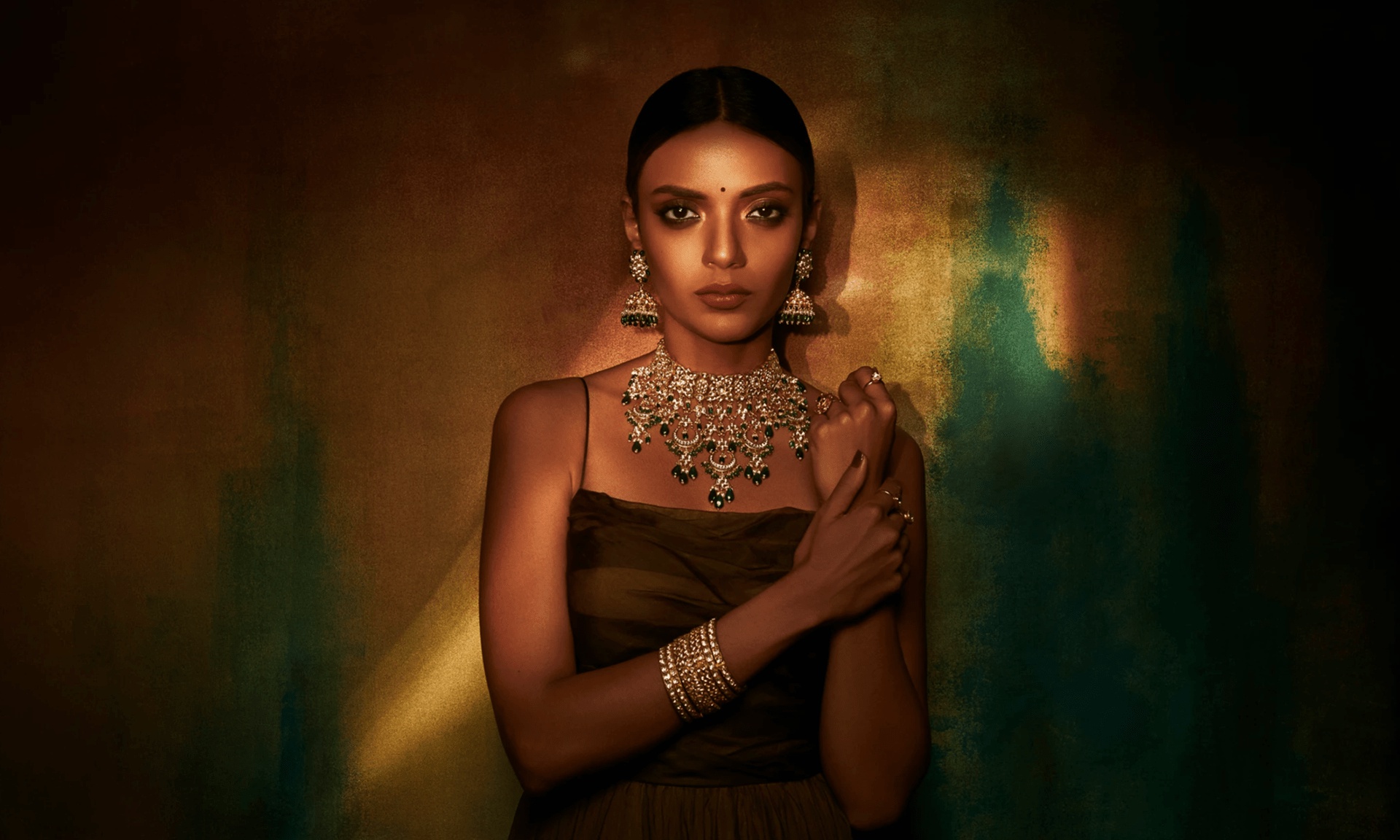 Free download wallpaper Jewelry, Model, Women, Earrings, Indian, Necklace on your PC desktop