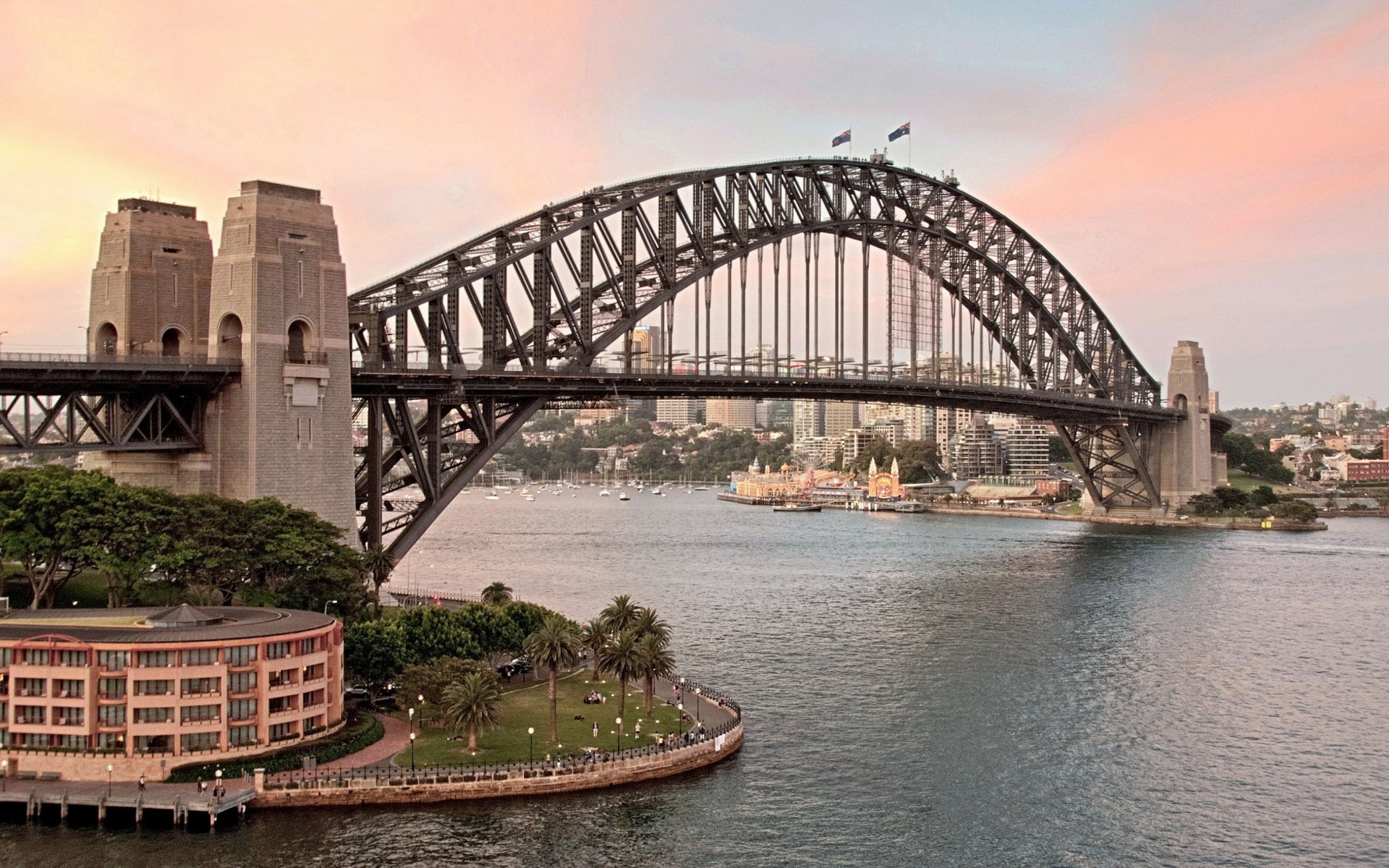Скачать обои бесплатно Мосты, Сделано Человеком, Сиднейский Мост Харбор Бридж картинка на рабочий стол ПК