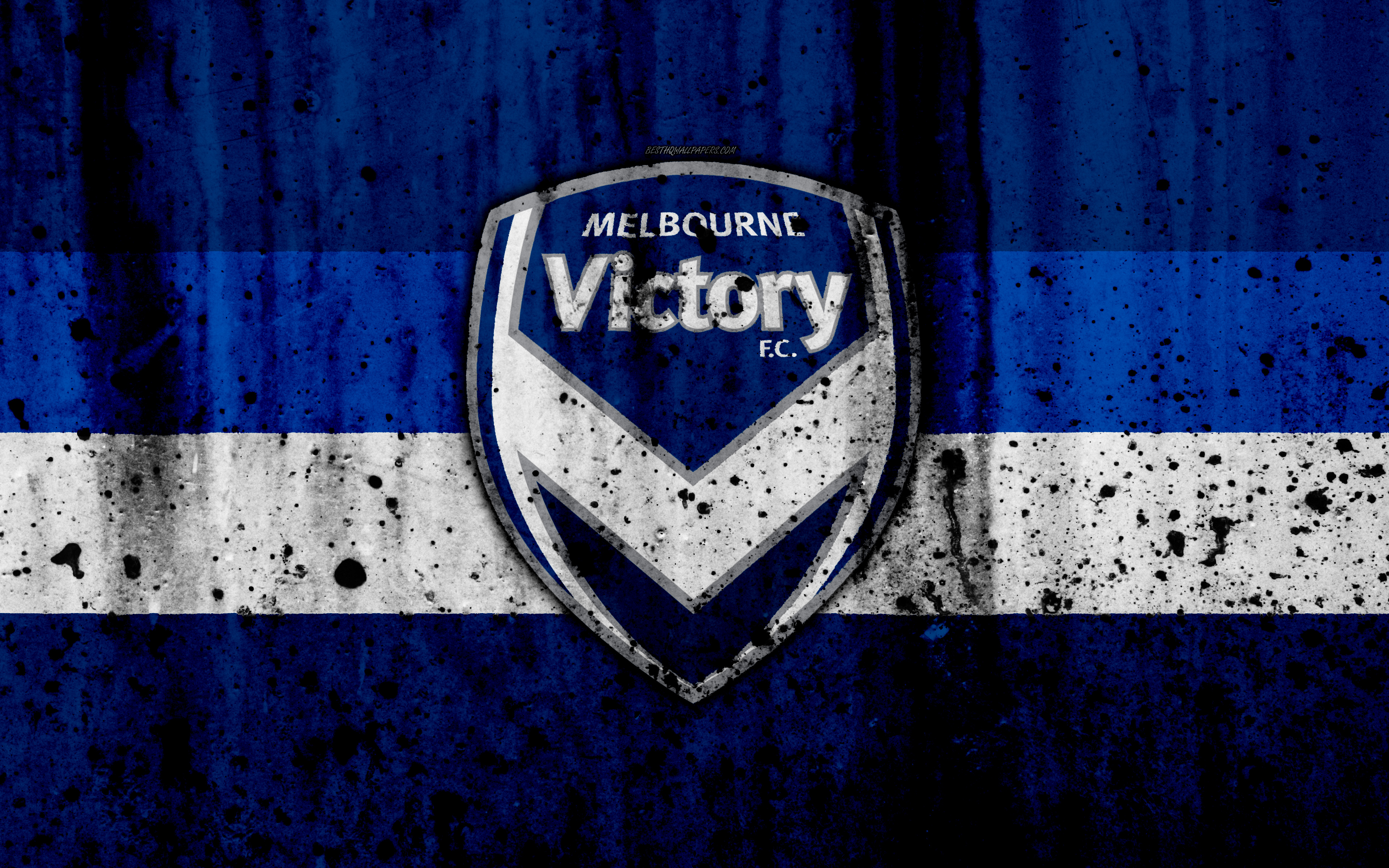 Téléchargez des papiers peints mobile Logo, Des Sports, Emblème, Football, Melbourne Victoire Fc gratuitement.