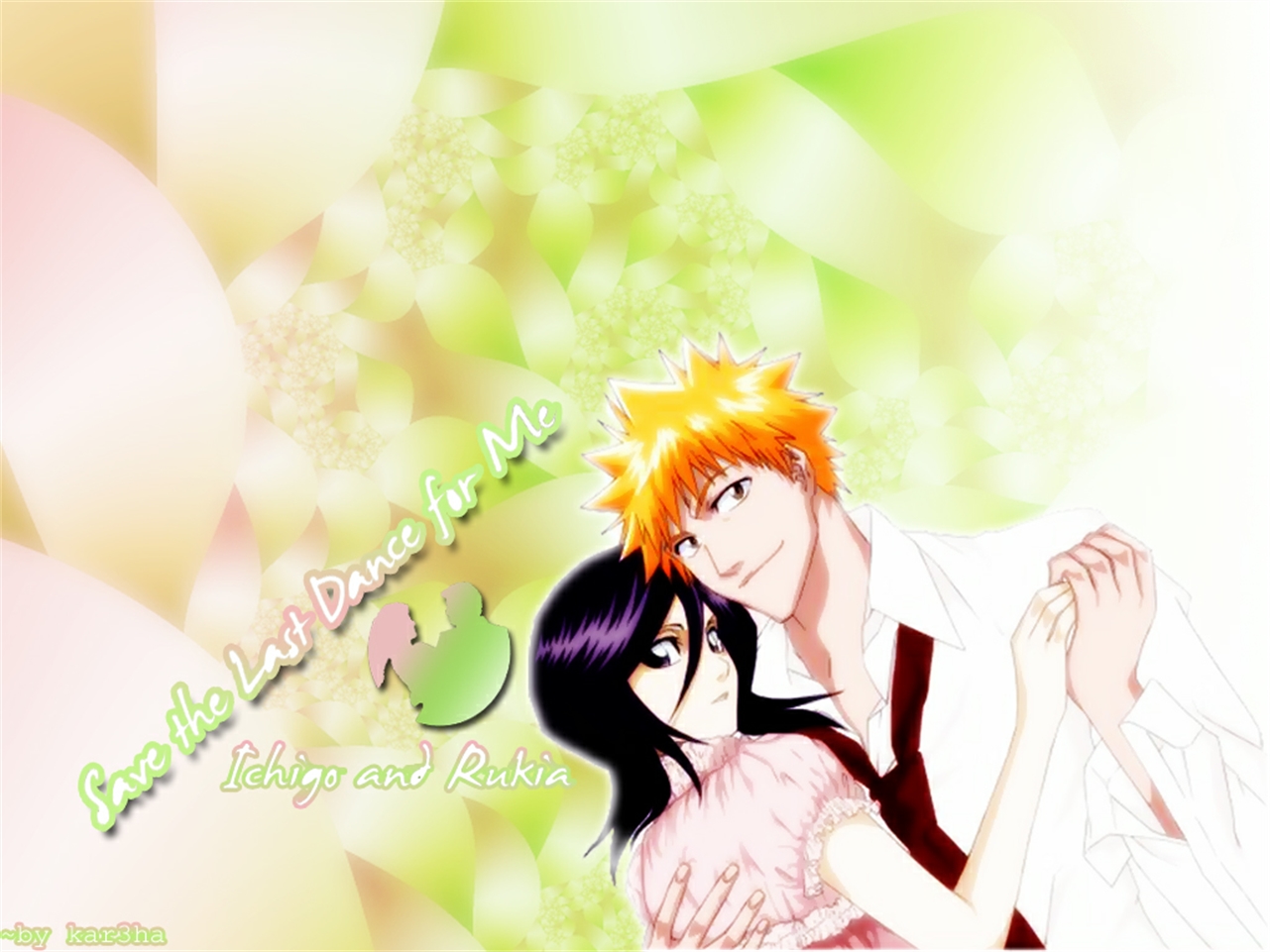 Free download wallpaper Anime, Bleach, Rukia Kuchiki, Ichigo Kurosaki on your PC desktop