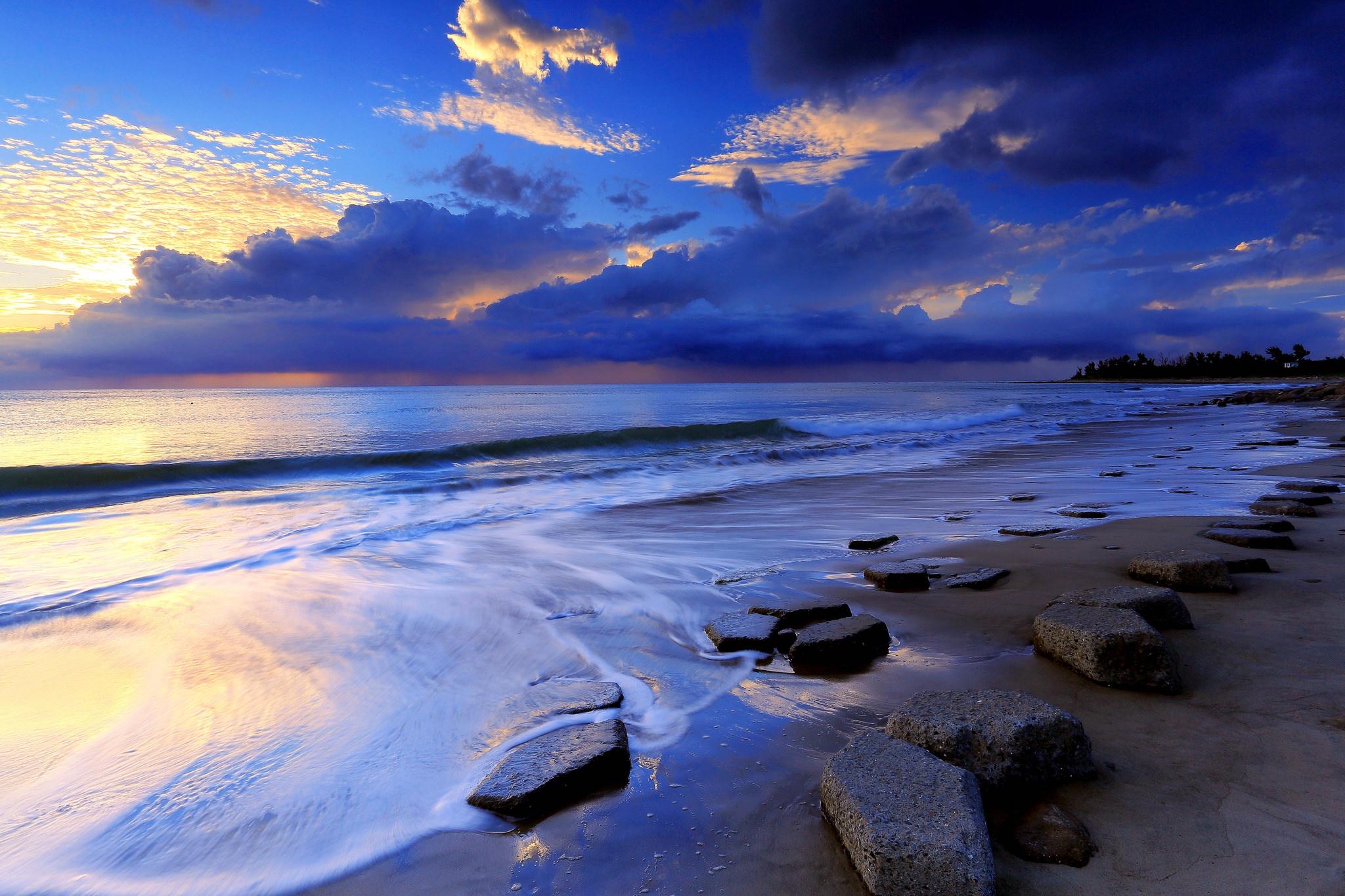 Free download wallpaper Nature, Sunset, Sand, Horizon, Ocean, Earth, Cloud on your PC desktop