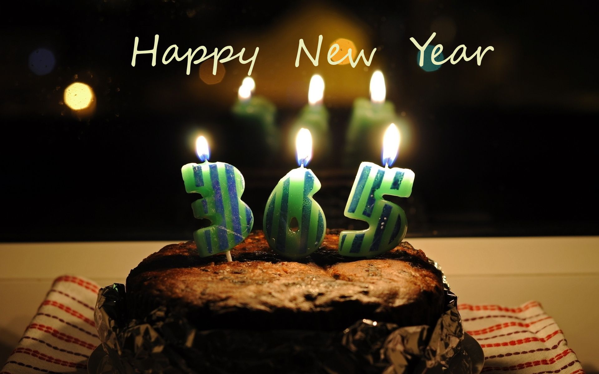 Free download wallpaper New Year, Holiday, Cake, Candle on your PC desktop