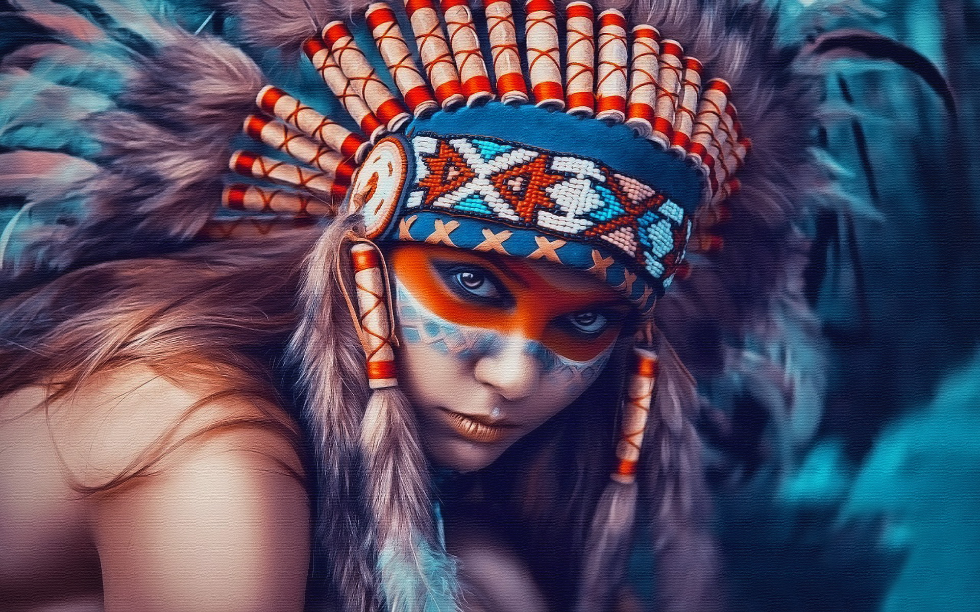 Download mobile wallpaper Women, Native American for free.