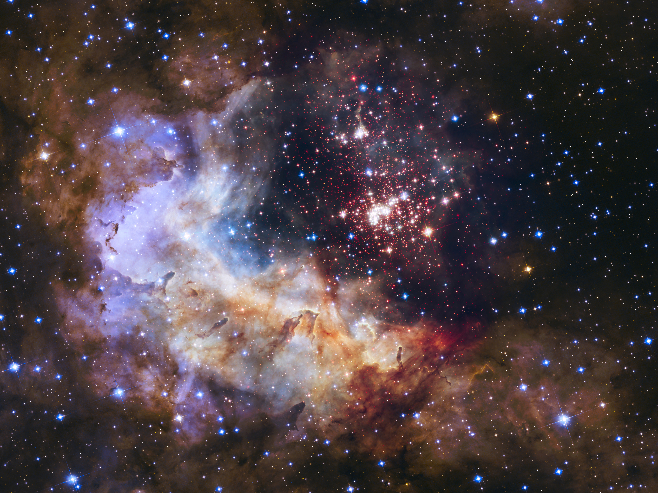 1411265 Hintergrundbild herunterladen science fiction, nebel, platz, weltraum, sternhaufen, milchstraße, galaxis, galaxie, sterne - Bildschirmschoner und Bilder kostenlos