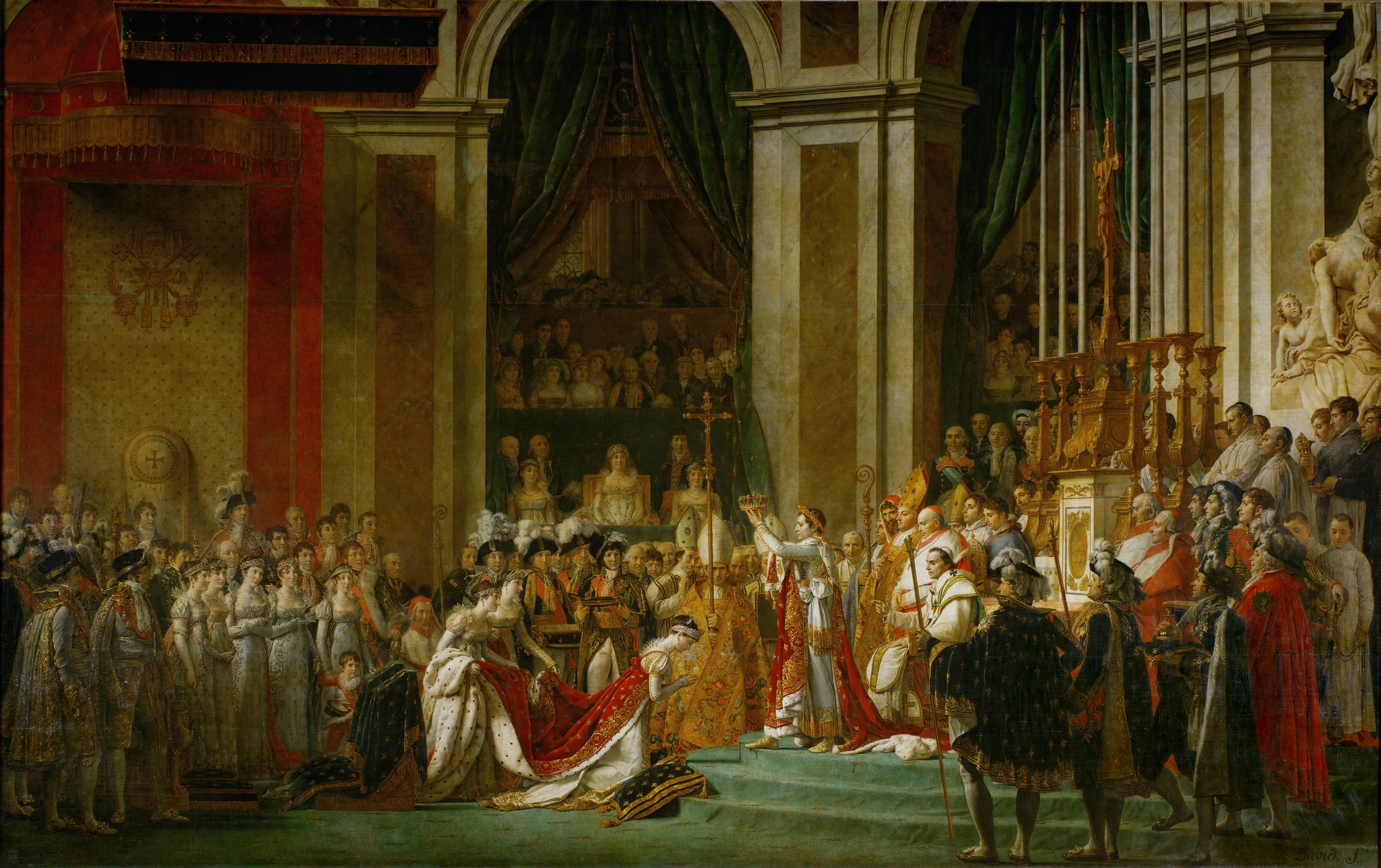 593352 baixar papel de parede artistico, coroação de napoleão, coroa, napoleão, pintura - protetores de tela e imagens gratuitamente