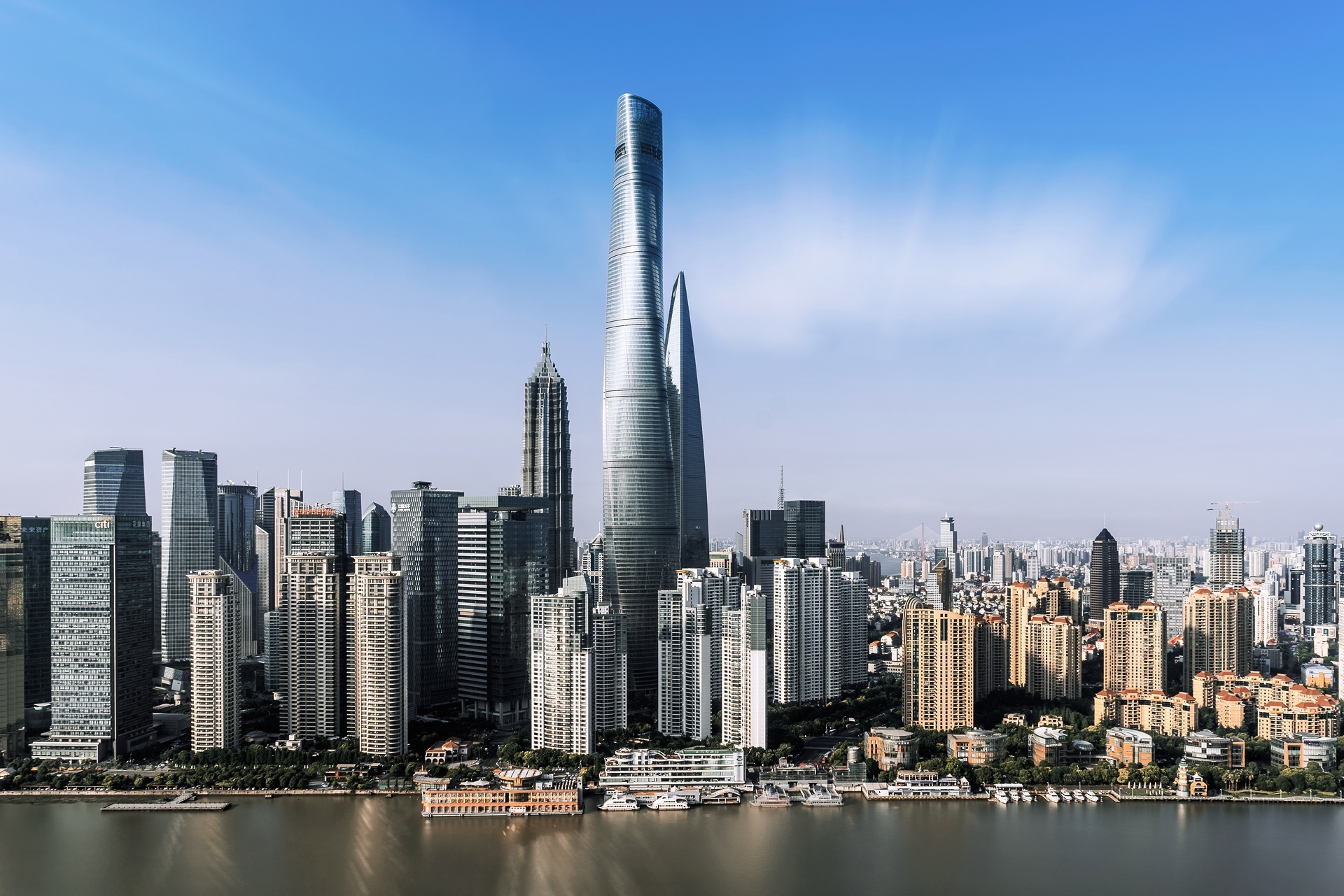 Laden Sie das Städte, Wolkenkratzer, Gebäude, China, Menschengemacht, Großstadt, Schanghai-Bild kostenlos auf Ihren PC-Desktop herunter