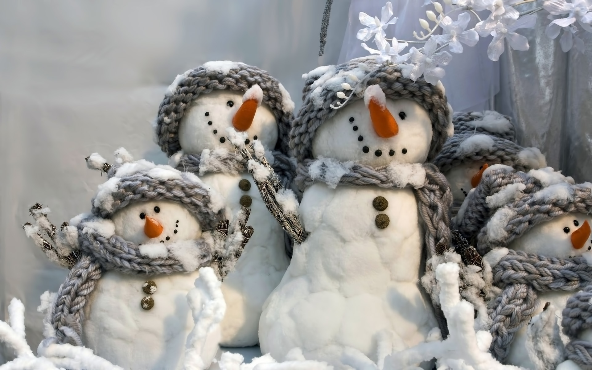 holidays, new year, snowman Full HD