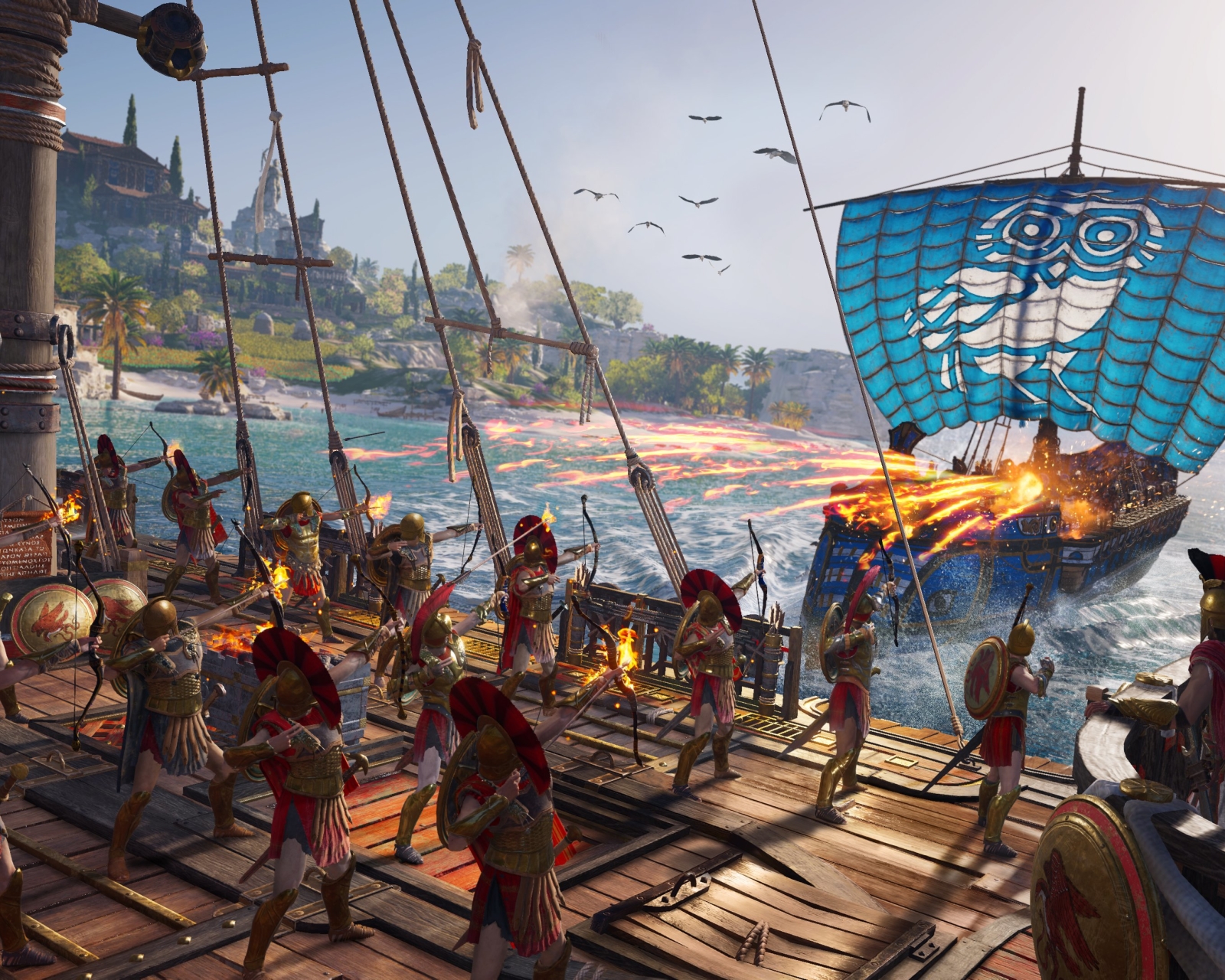 Baixe gratuitamente a imagem Navio, Arqueiro, Videogame, Espartano, Assassin's Creed, Assassin's Creed: Odyssey na área de trabalho do seu PC